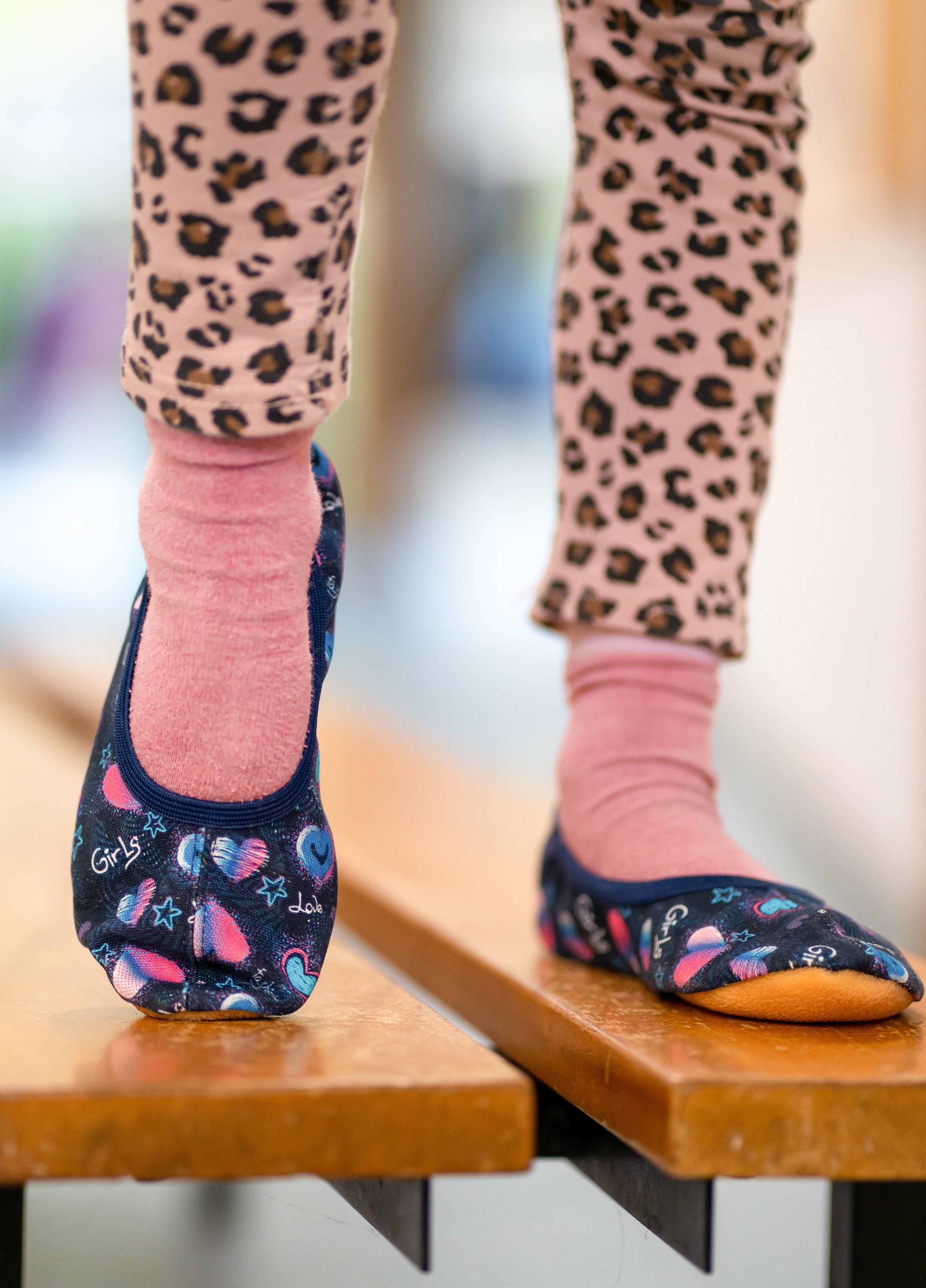 Beck Schläppchen Girls Gymnastikschuh rutschfeste Laufsohle, Made in Germany