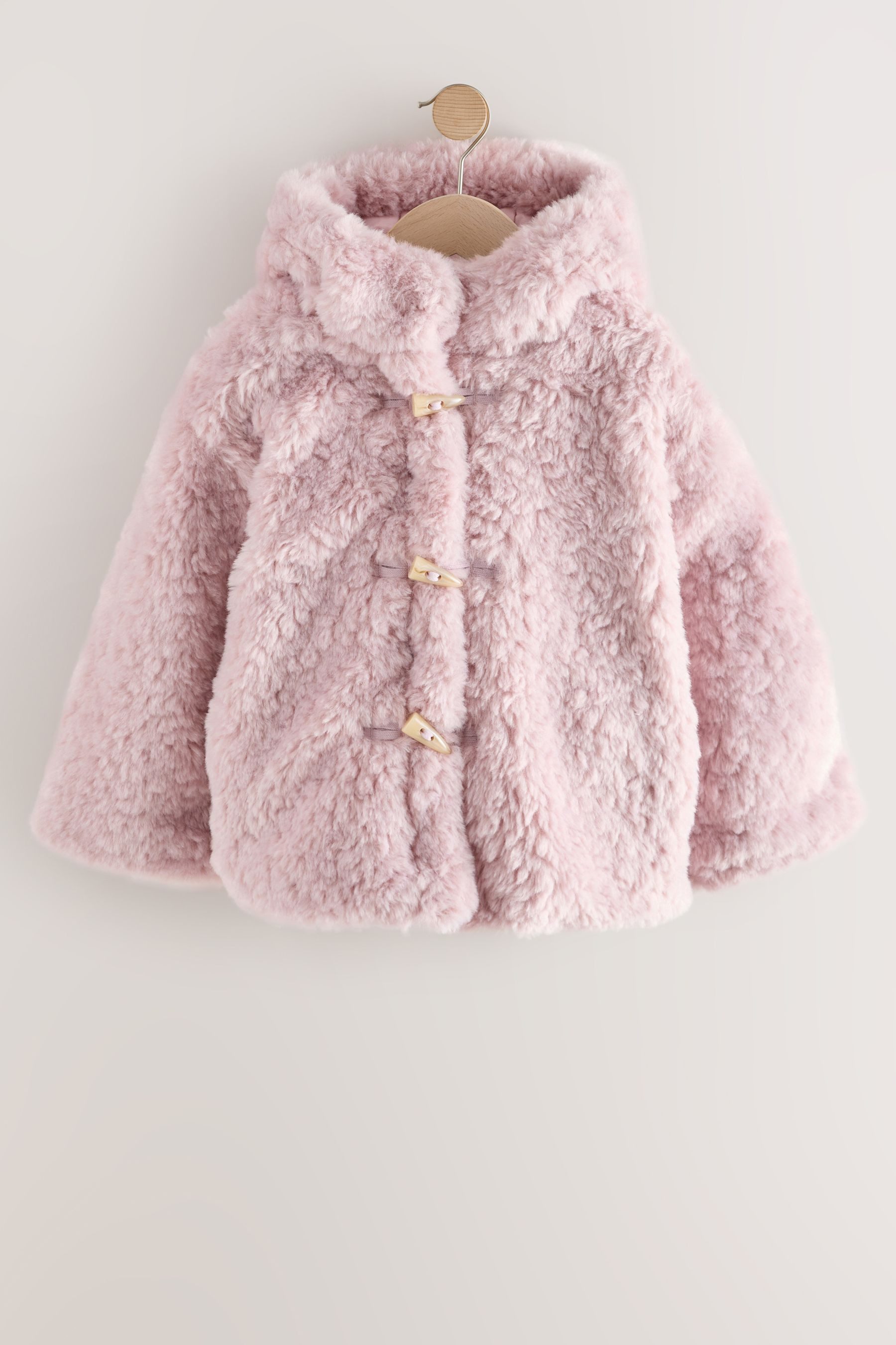 Next Dufflecoat Dufflecoat-Mantel ausTeddyfell (1-tlg)