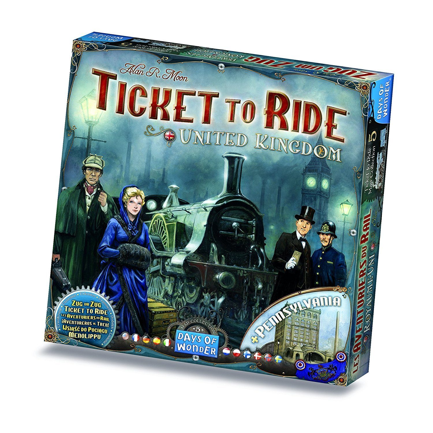 Asmodee Spiel Zug um Zug - UK & Pennsylvania