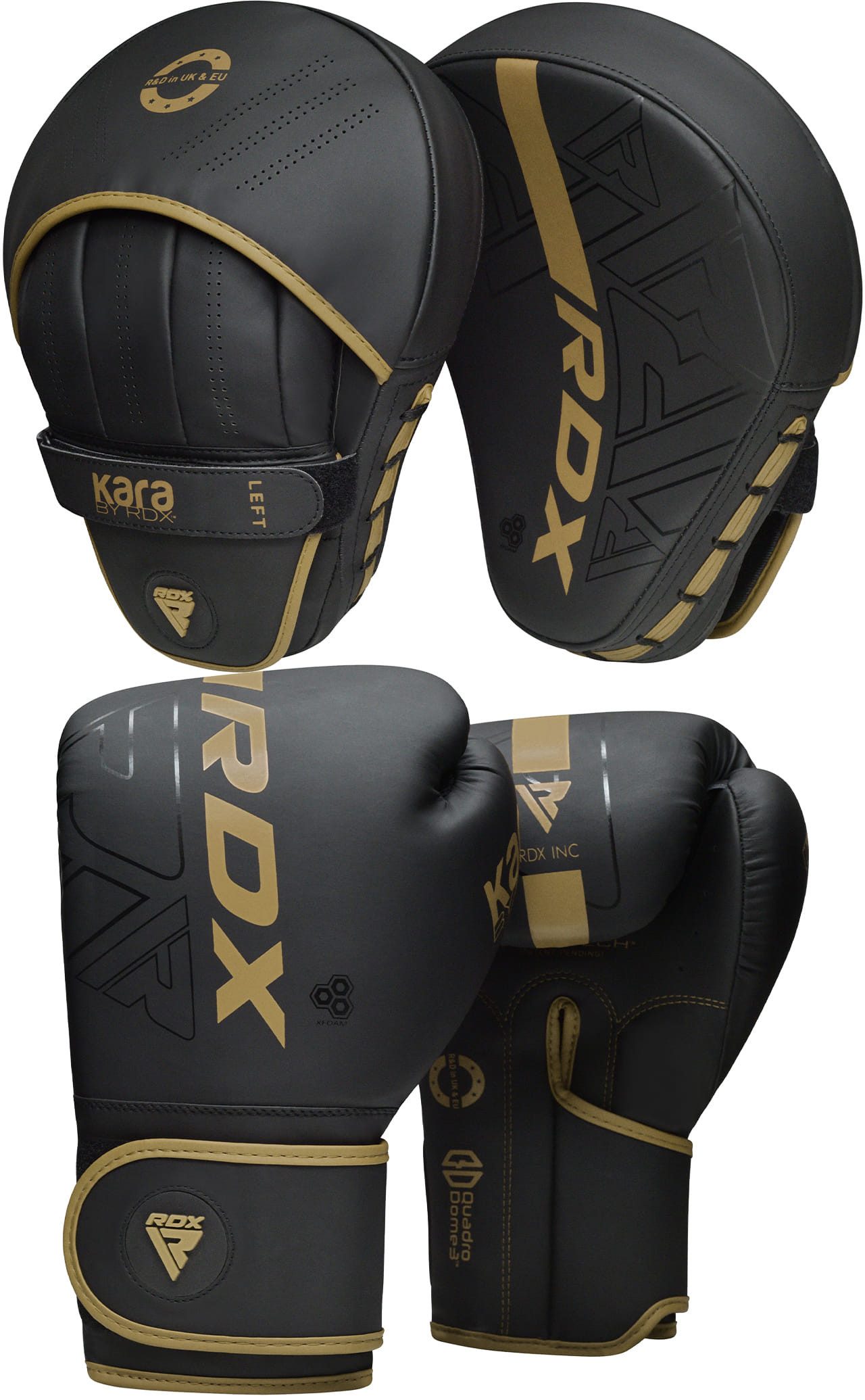 RDX Sports Boxhandschuhe RDX Boxing Pads Focus Mitts Muay Thai Handschuhe MMA Punching Training