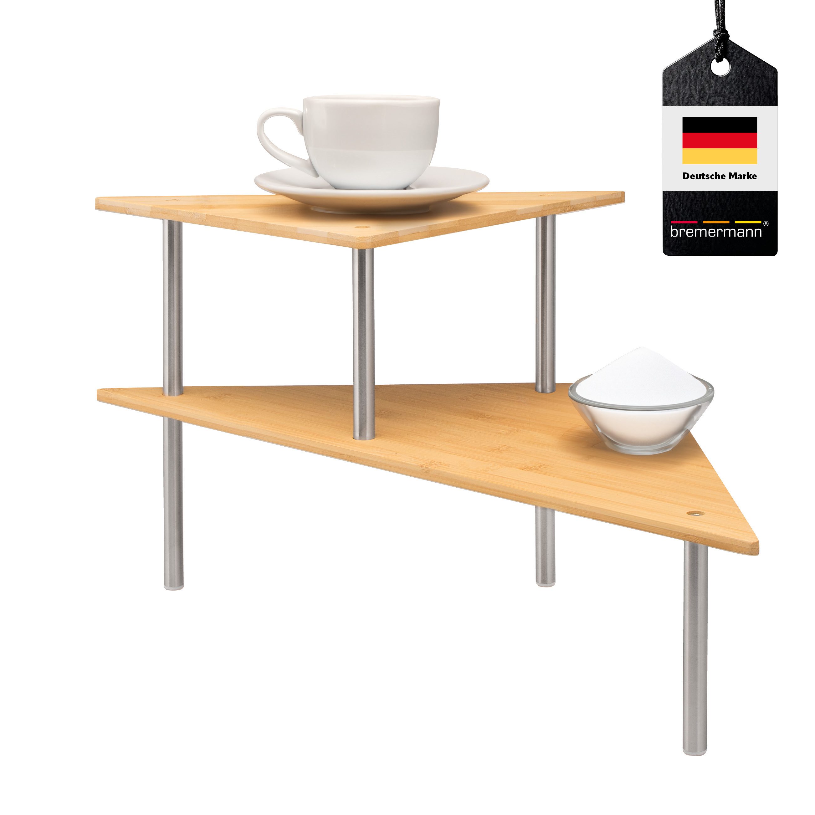 bremermann Küchenregal Küchen-Eckregal, Küchenregal, Gewürzregal, Bambus günstig online kaufen