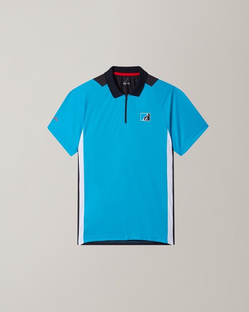 Australian Poloshirt League Ace 2025 türkis/blau Herren