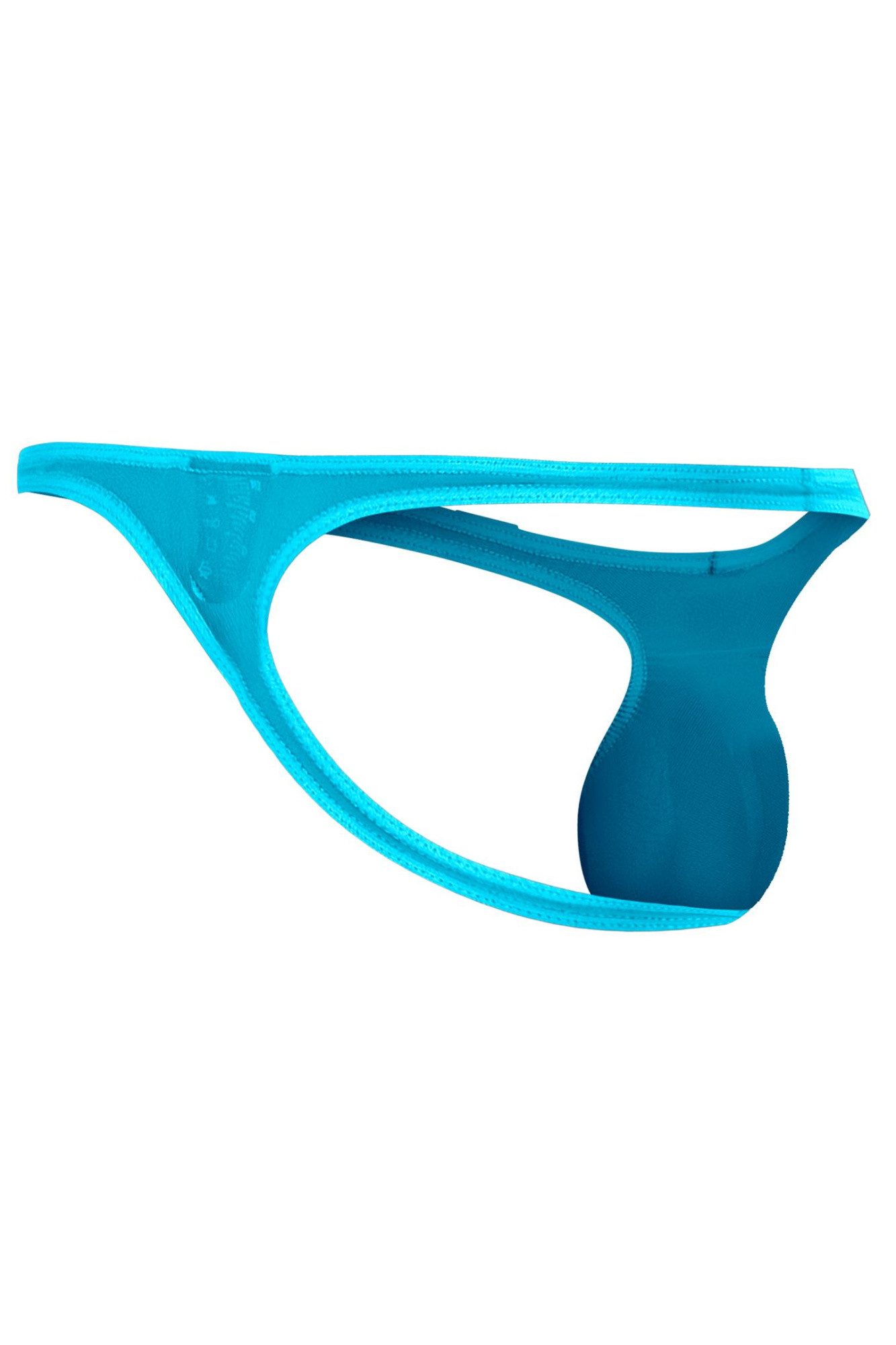 CUT4MEN String Türkiser Herren Netz String knapp geschnitten transparenter weicher Mä