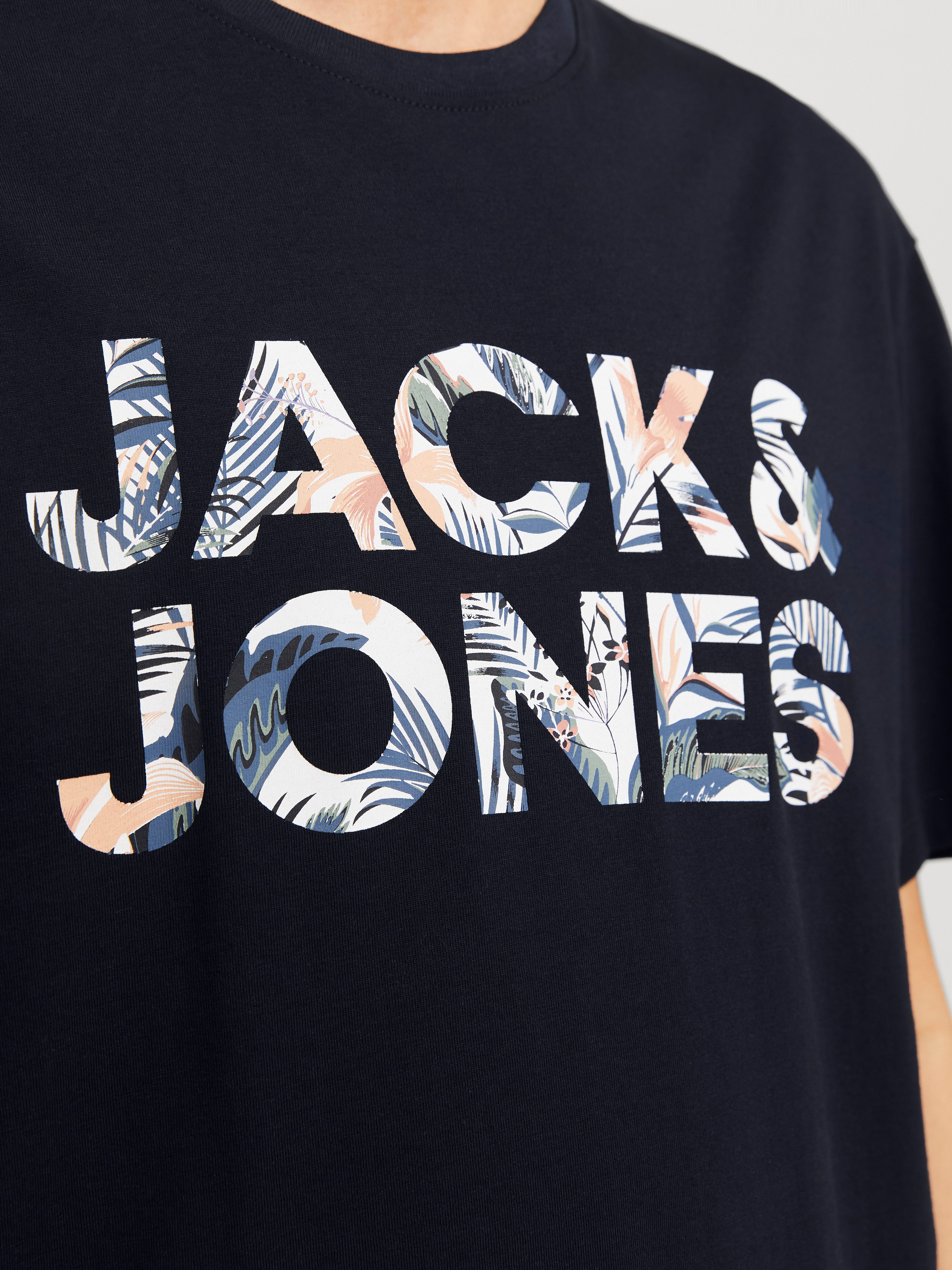 Jack & Jones Rundhalsshirt JJEBRYAN CORP LOGO TEE SS O-NECK NOOS mit Logo Druck