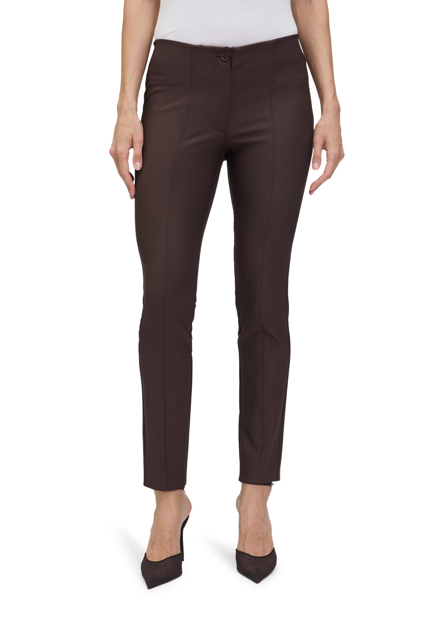 Bügelfaltenhose Damen Slim Fit