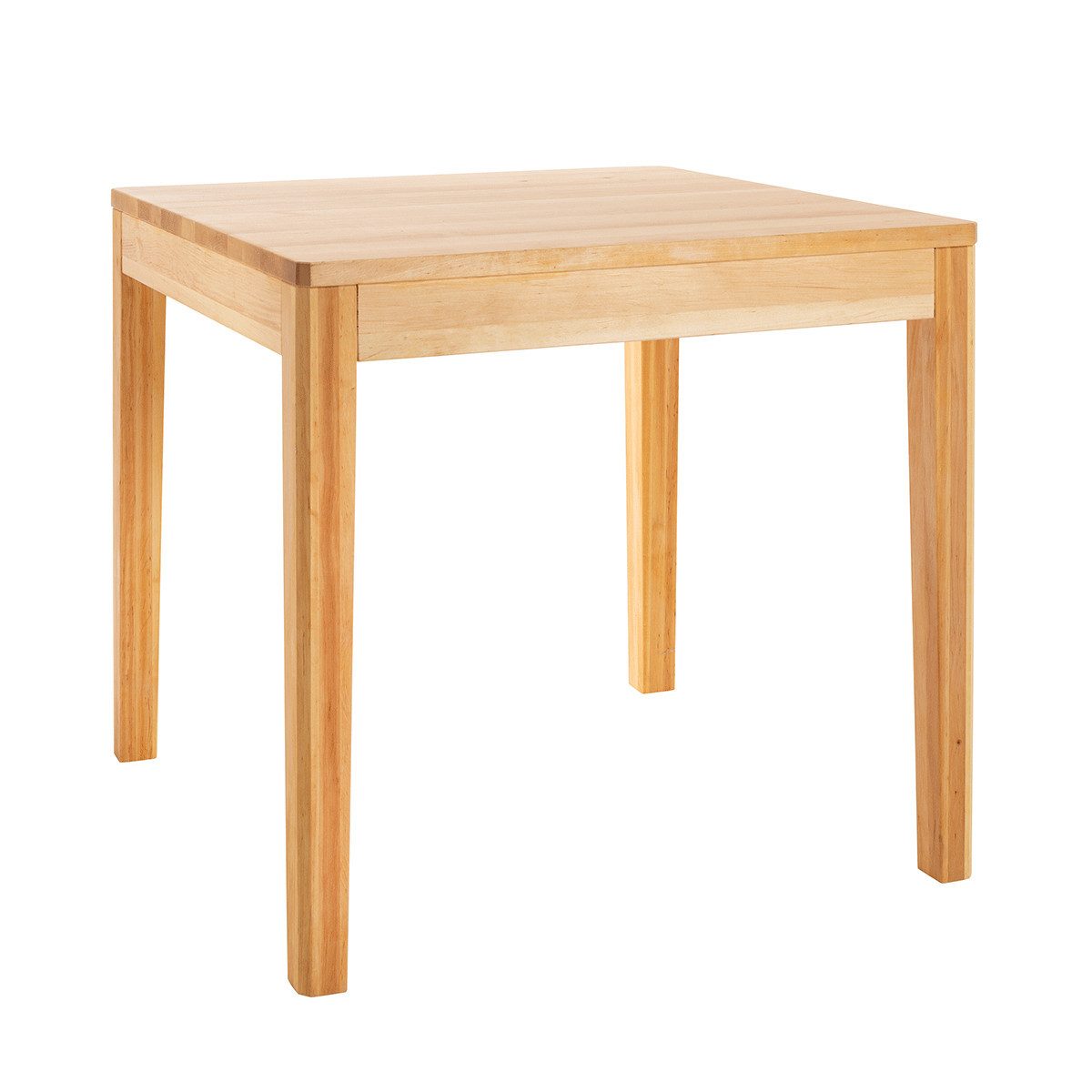 Beistellschrank Tisch aus Erlenholz 80 x 80 cm.