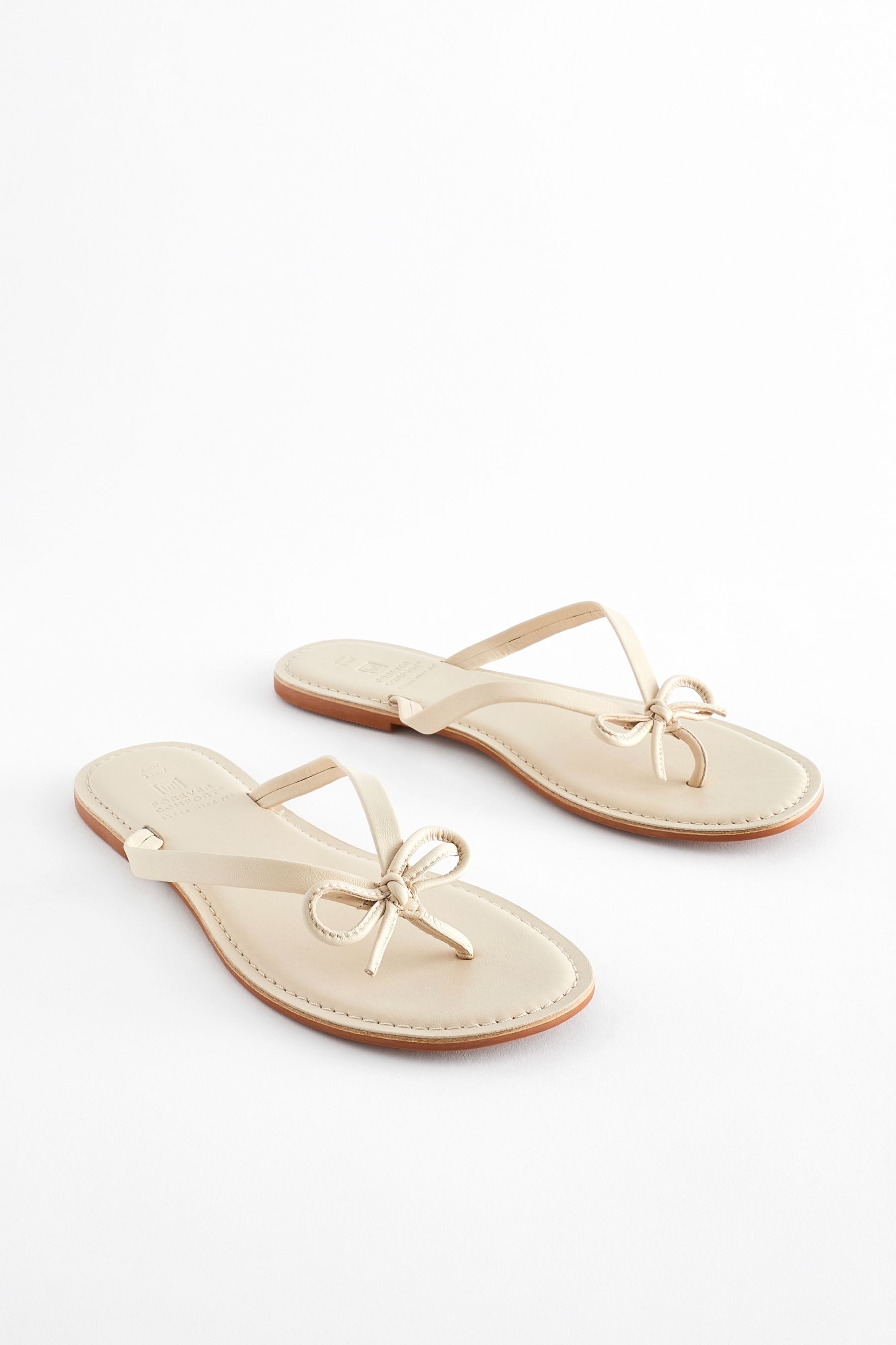 Next Forever Comfort® Leder-Zehentrenner – extrabreit günstig online kaufen