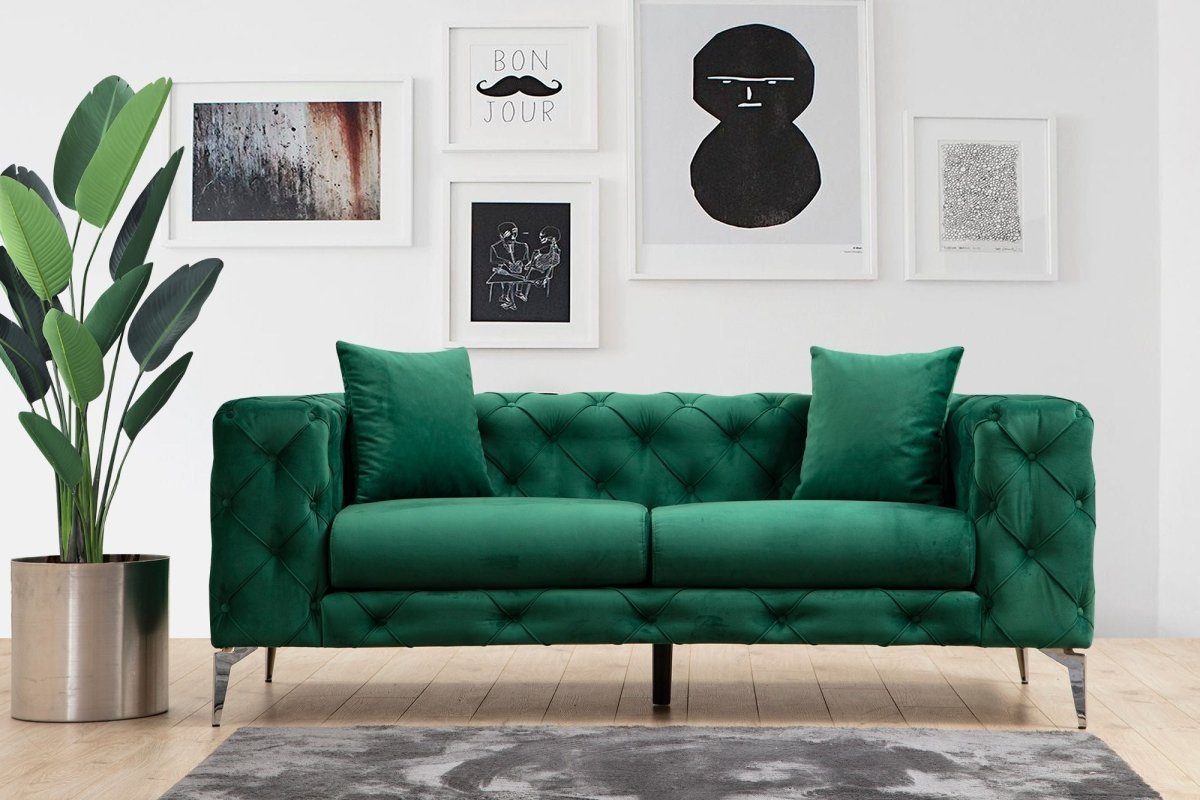 Grün Luxusbetten24 Sofa