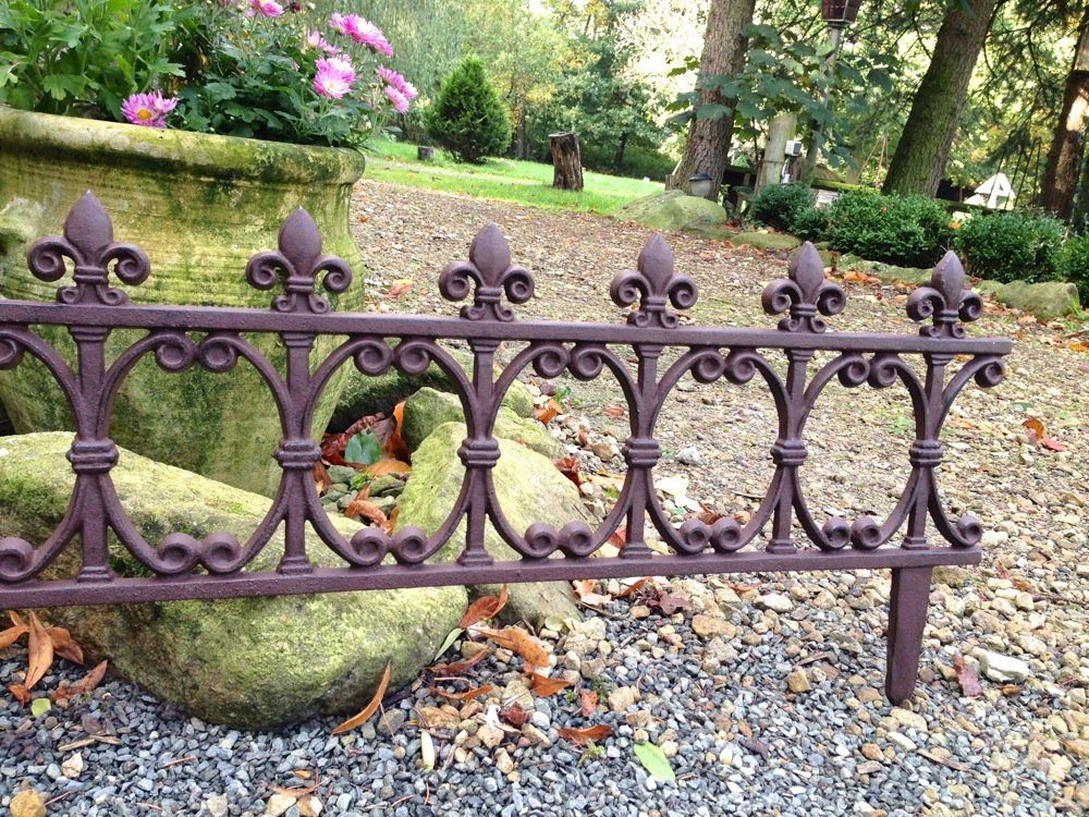 Antikas Gartenfigur Ziergitter Halterung f. Blumenkästen, Fenstergitter Blumenkasten