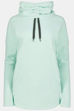 Gina Laura Sweatshirt Fleece-Sweater Stehkragen Fledermaus-Langarm