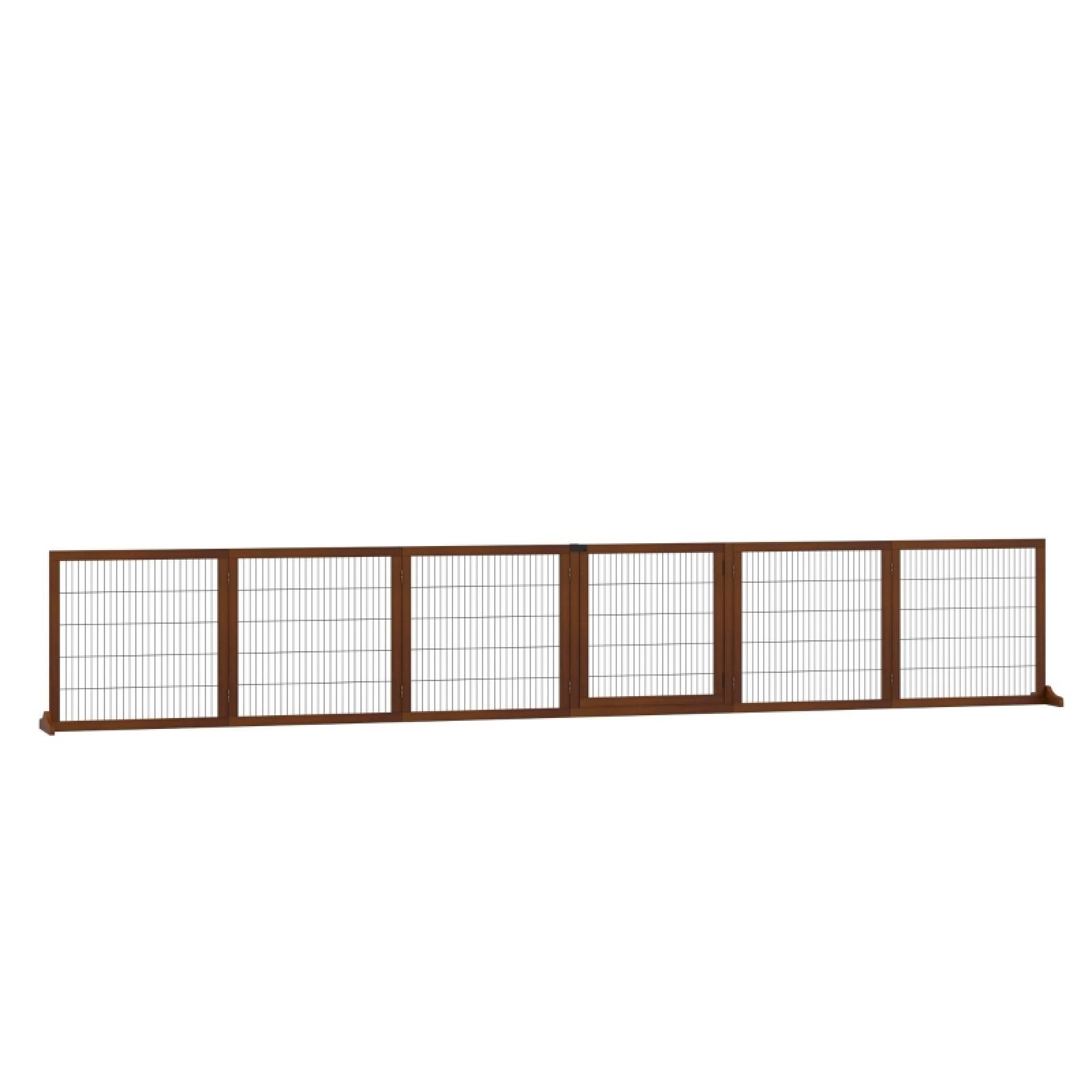 FELIXLEO Absperrgitter Absperrgitter für Hunde, klappbar, Kiefernholz 432 x 36 x 70 cm, (1-St)