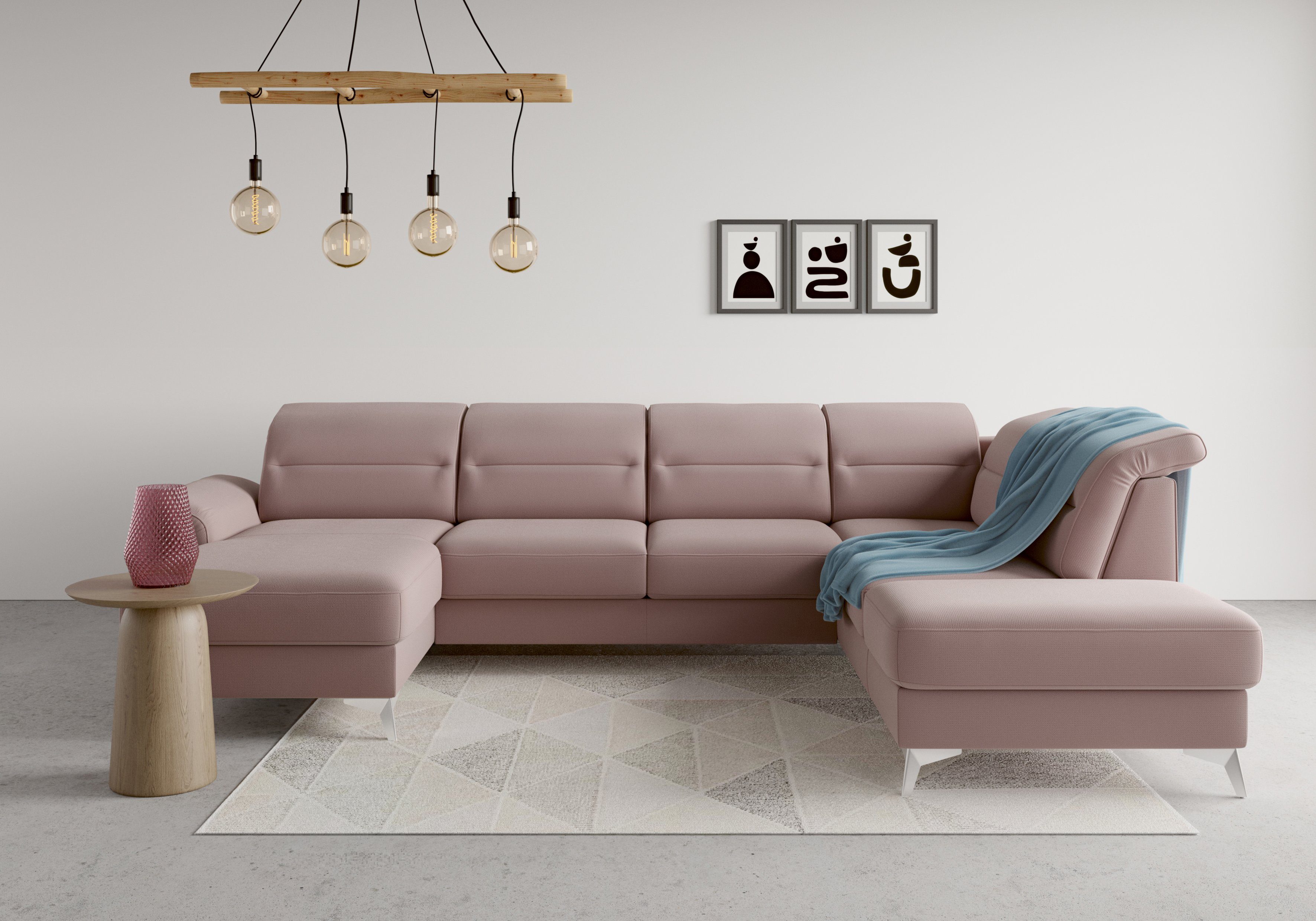 sit&more Wohnlandschaft Sinatra U-Form, optional mit Kopfteilverstellung und Armteilfunktion etc.