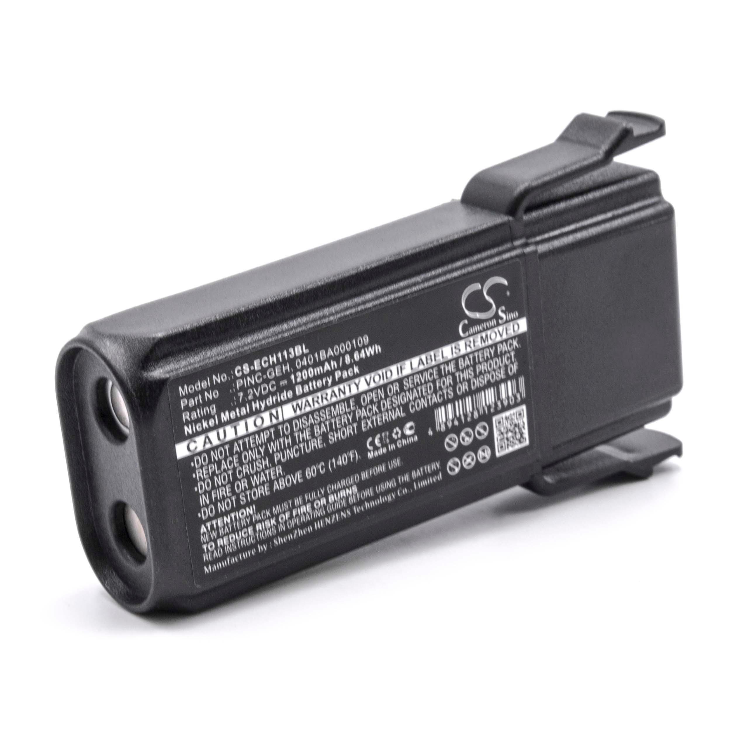 vhbw kompatibel mit Elca TECHNO-M Akku NiMH 1200 mAh (7,2 V)