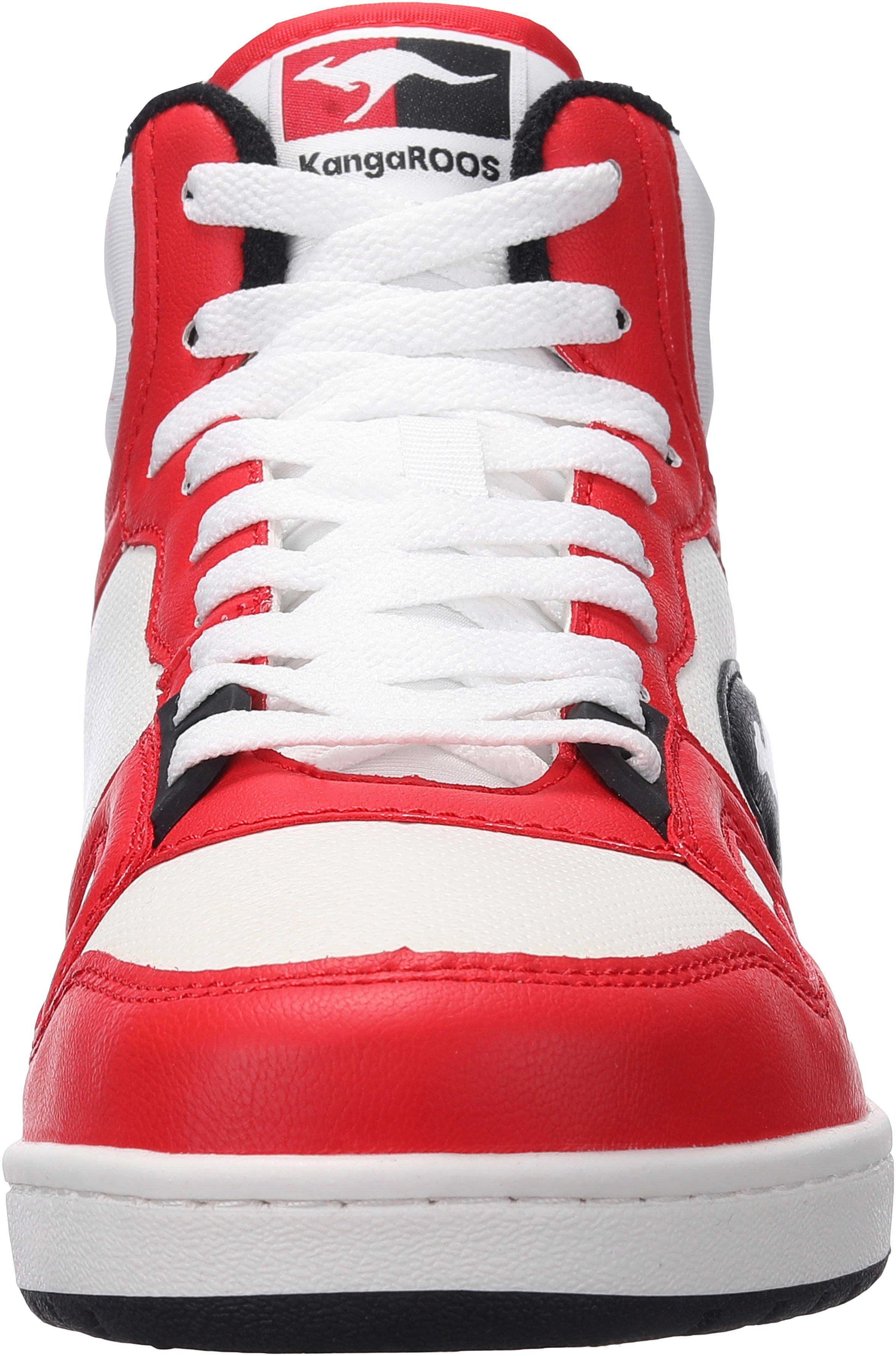 rot-weiß K-Slam Mid KangaROOS Point Sneaker