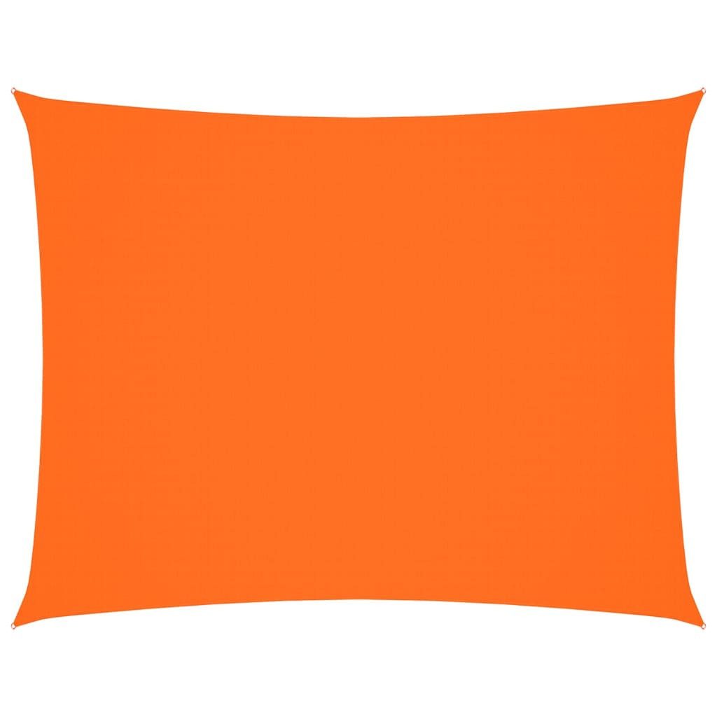 vidaXL Sonnensegel Sonnensegel Oxford-Gewebe Rechteckig 4x6 m Orange, (1-tlg)