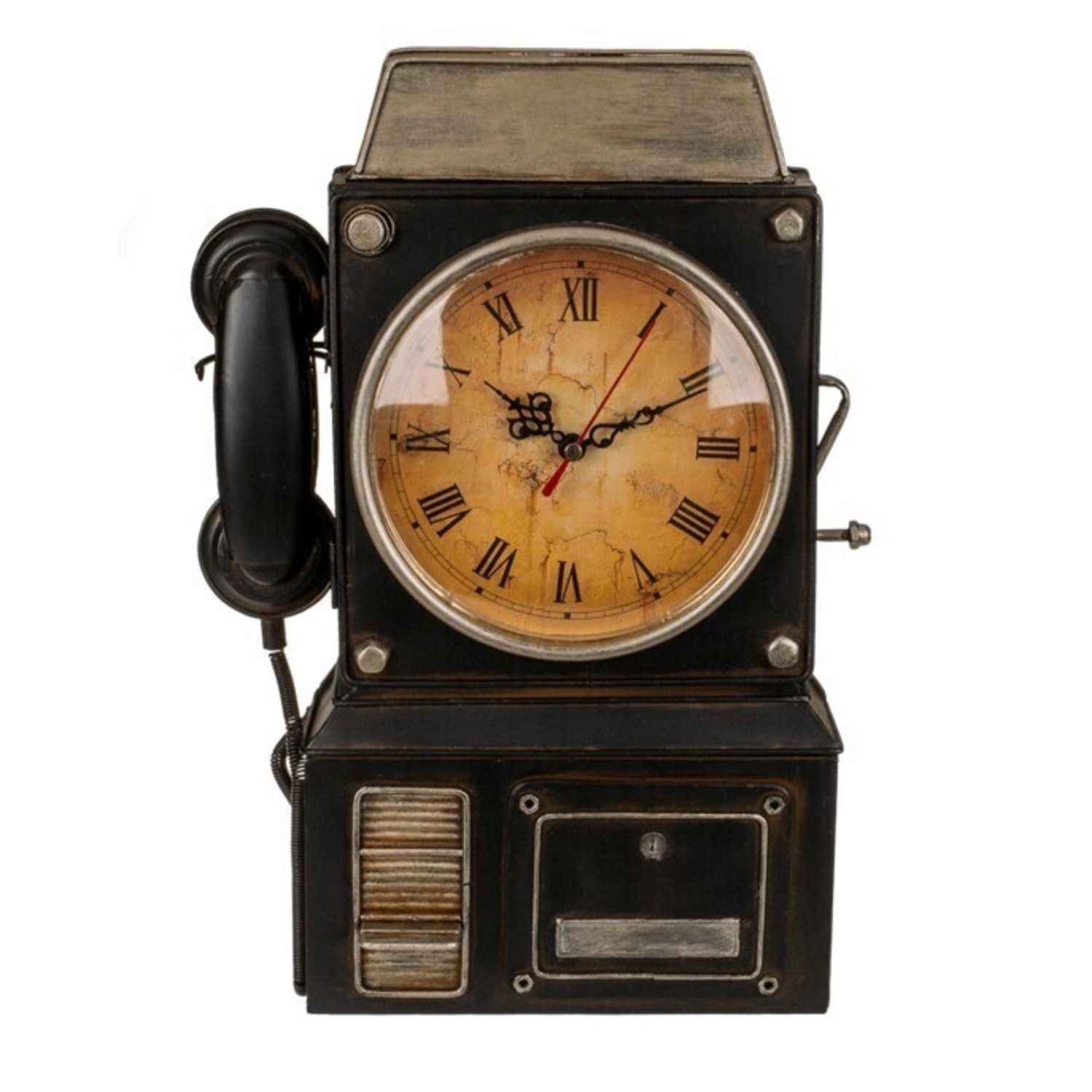 Out of the Blue Schlüsselkasten Retro Telefon Schlüsselhalter mit Analoguhr günstig online kaufen