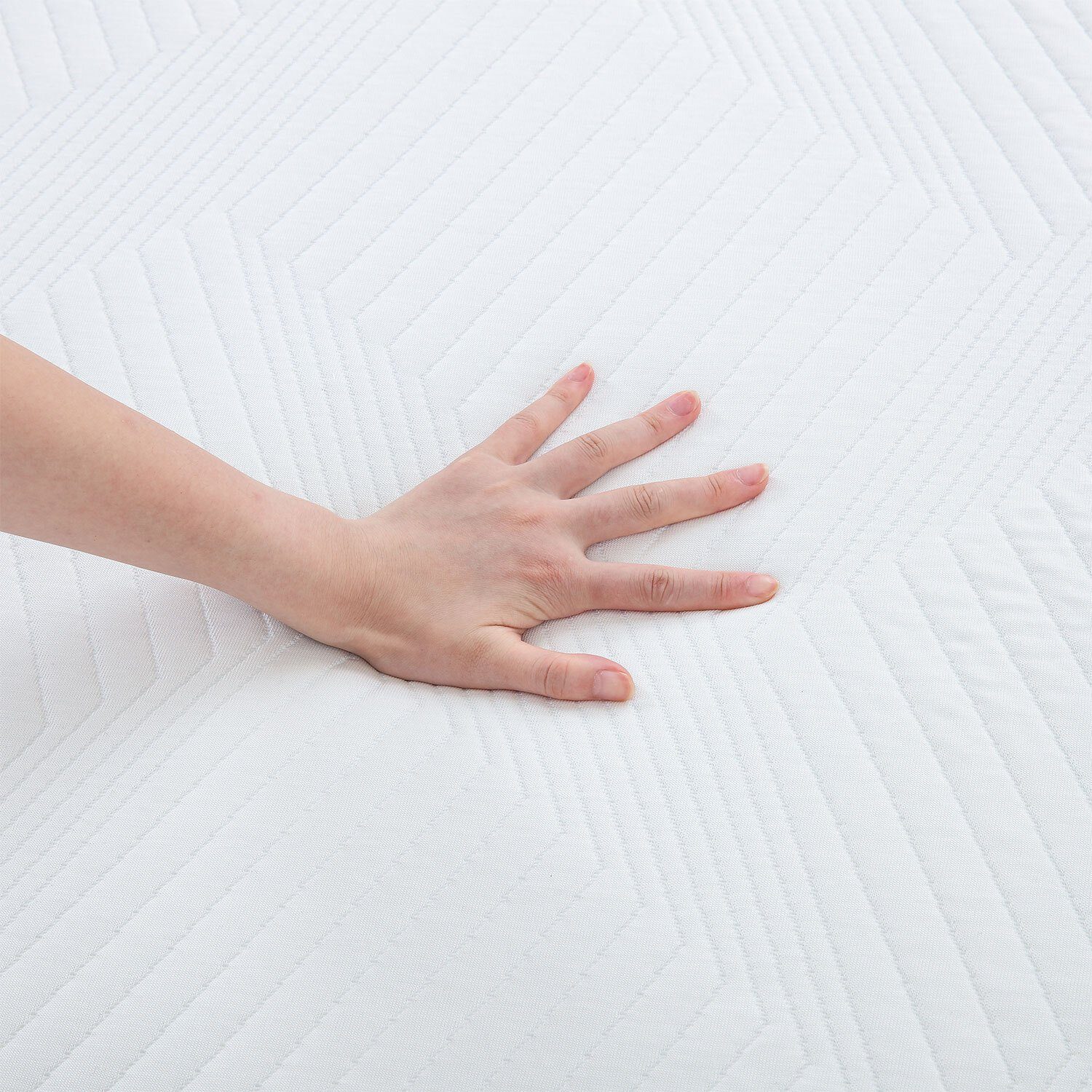 MLILY, Topper 90x200, 140x200, 180x200 und weitere Größen, 4 cm hoch, Visko, für Hausstauballergiker geeignet, mit waschbarem Bezug