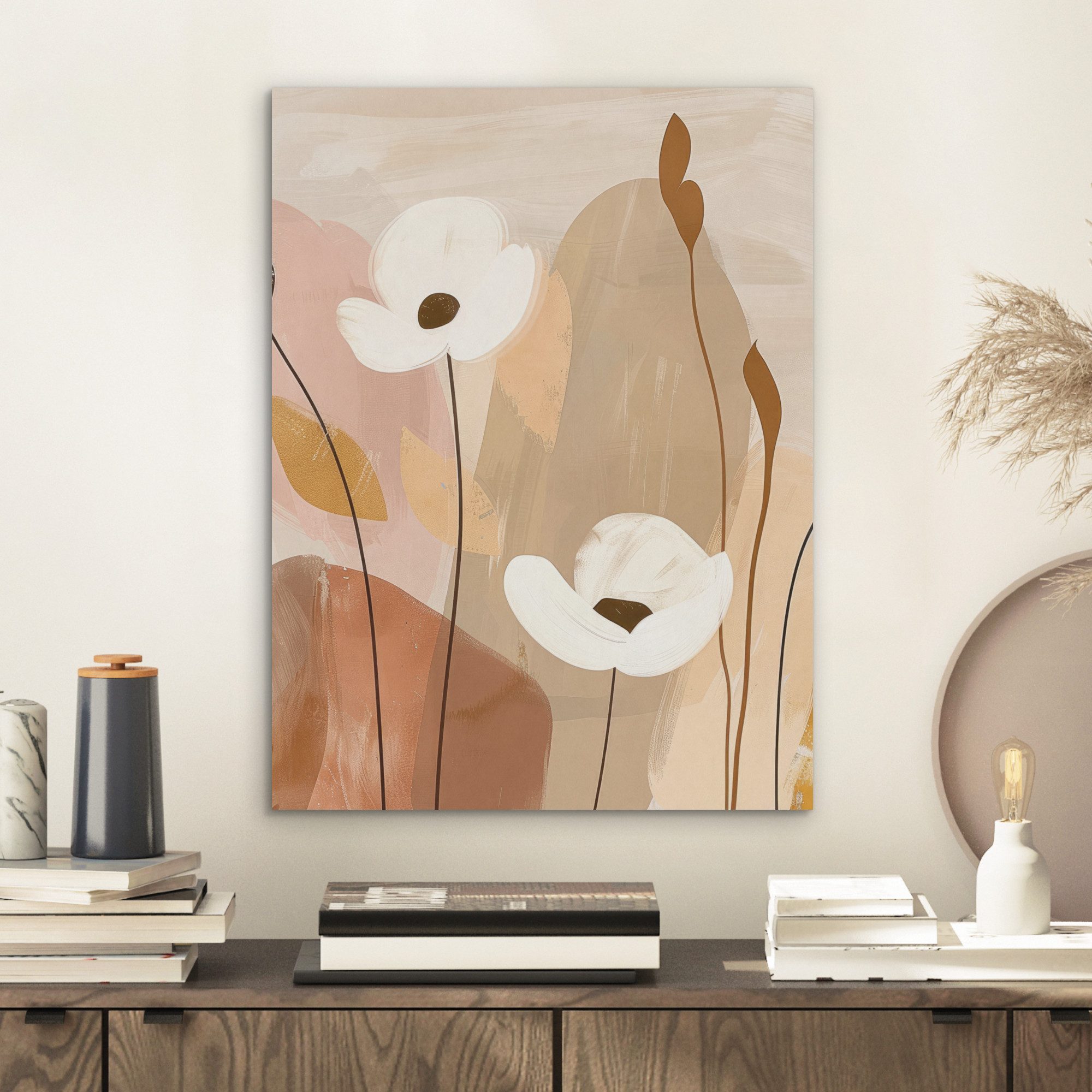 MuchoWow Gemälde Blumen - Abstrakt - günstig online kaufen