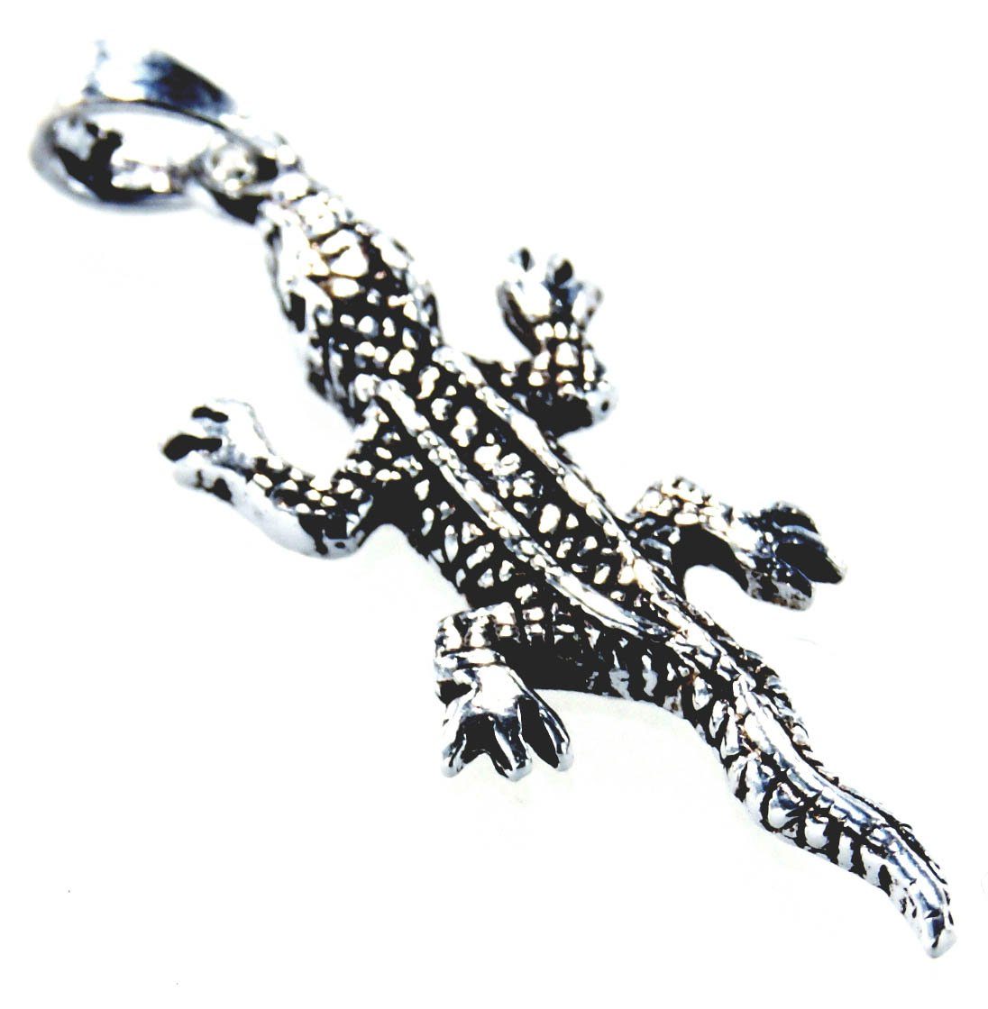 Kiss of Krokodil Kettenanhänger Nr. Echse Silber Anhänger Kettenanhänger 113 Leather Alligator Reptil