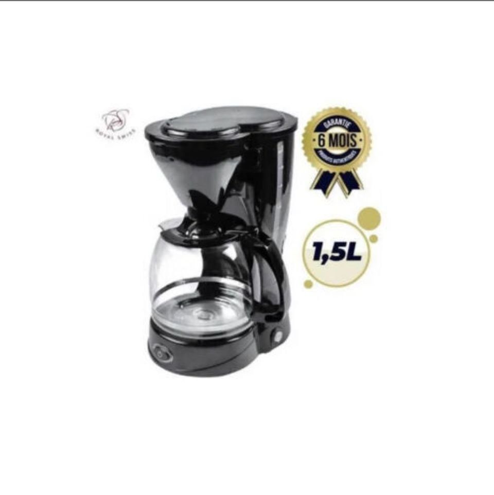 Royal Swiss Filterkaffeemaschine, 1.5L – 12 Tassen – 800W