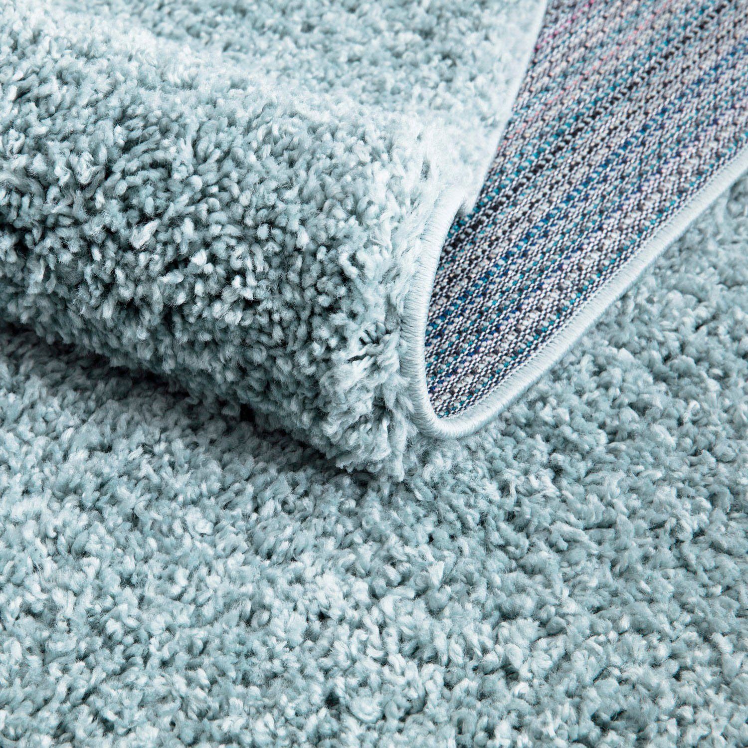 Carpet City Hochflor-Teppich City Shaggy, rund, Höhe: 30 mm, Teppich Langflor, Uni, Shaggy, flauschig-weich