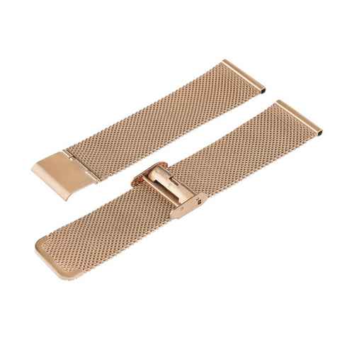 XCOAST Smartwatch-Armband 20mm Uhrenarmband Rosegold, für XCOAST SIONA 2, Schnellwechselfunktion, Edelstahl, Mesh Damenarmband, Wechselarmband