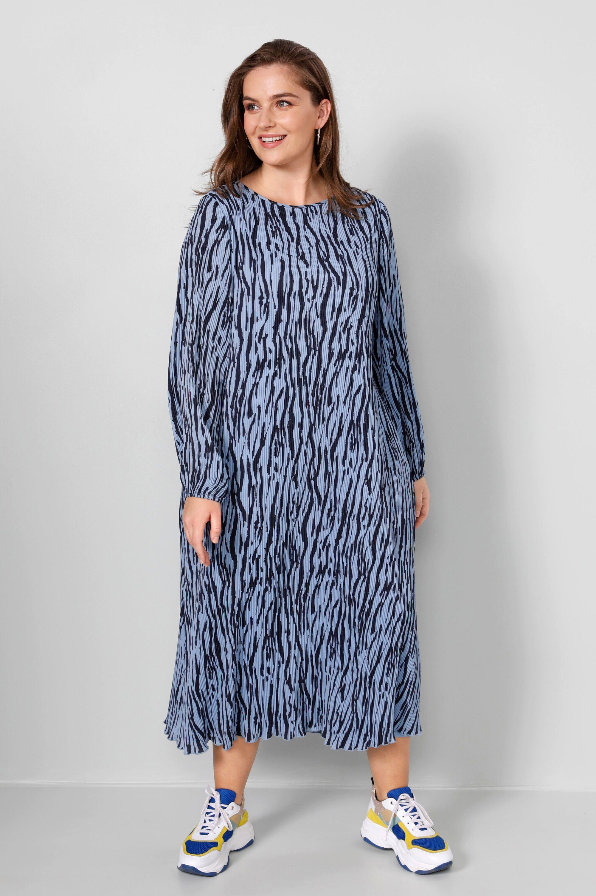 Sara Lindholm Maxikleid Midi-Plissekleid Straight Fit günstig online kaufen