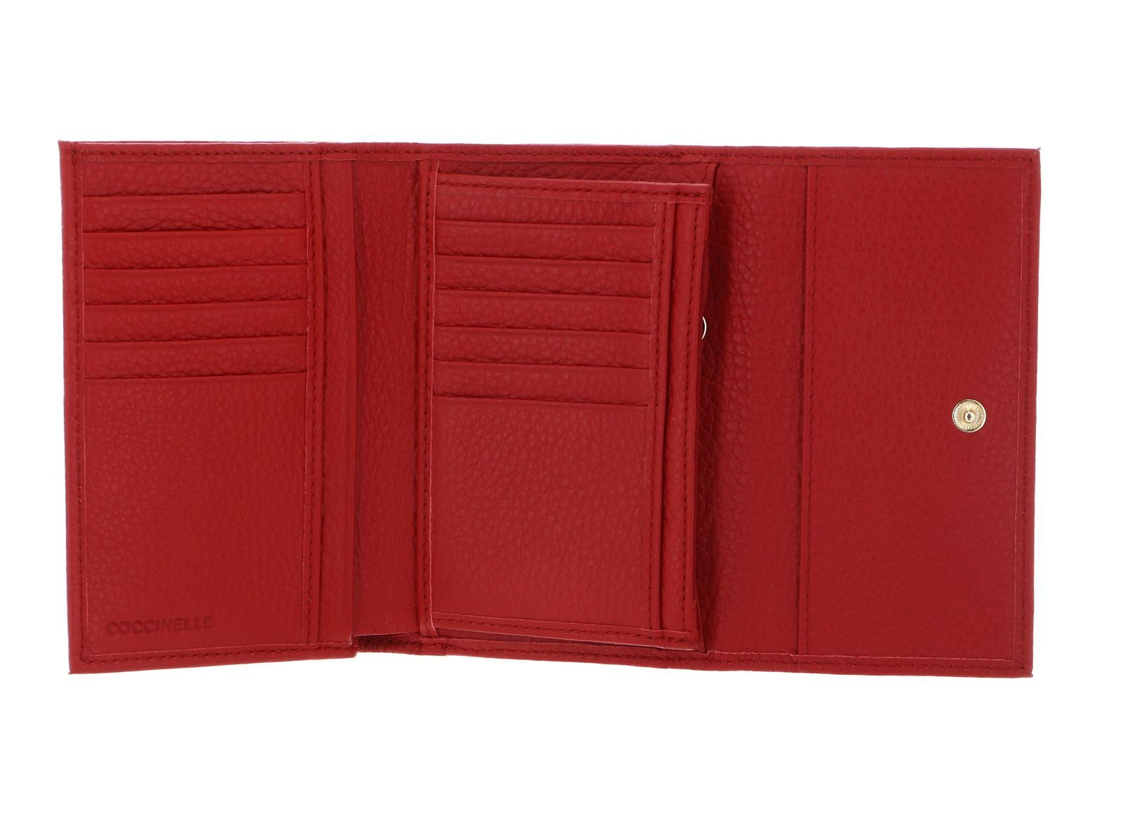 COCCINELLE Geldbörse Wallet Grainy Leather, aus echtem Rindsleder