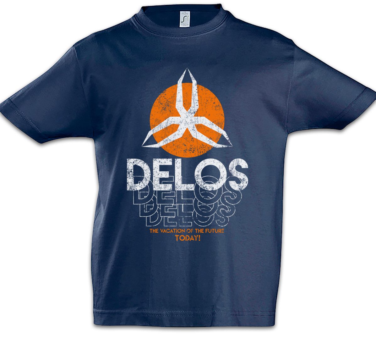 Print-Shirt Delos Kinder T-Shirt Cowboy Robot Yul Roboter Westworld Brynner Kult
