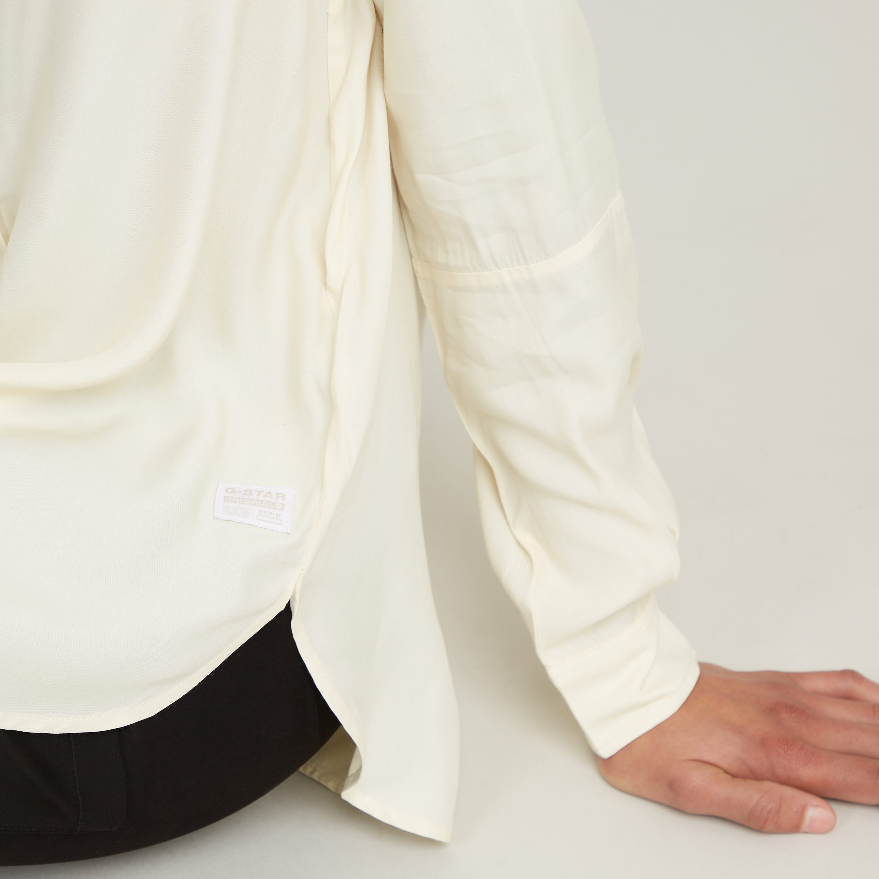 G-STAR Langarmbluse Half Placket Top ls wmn mit verdeckter Knopfleiste