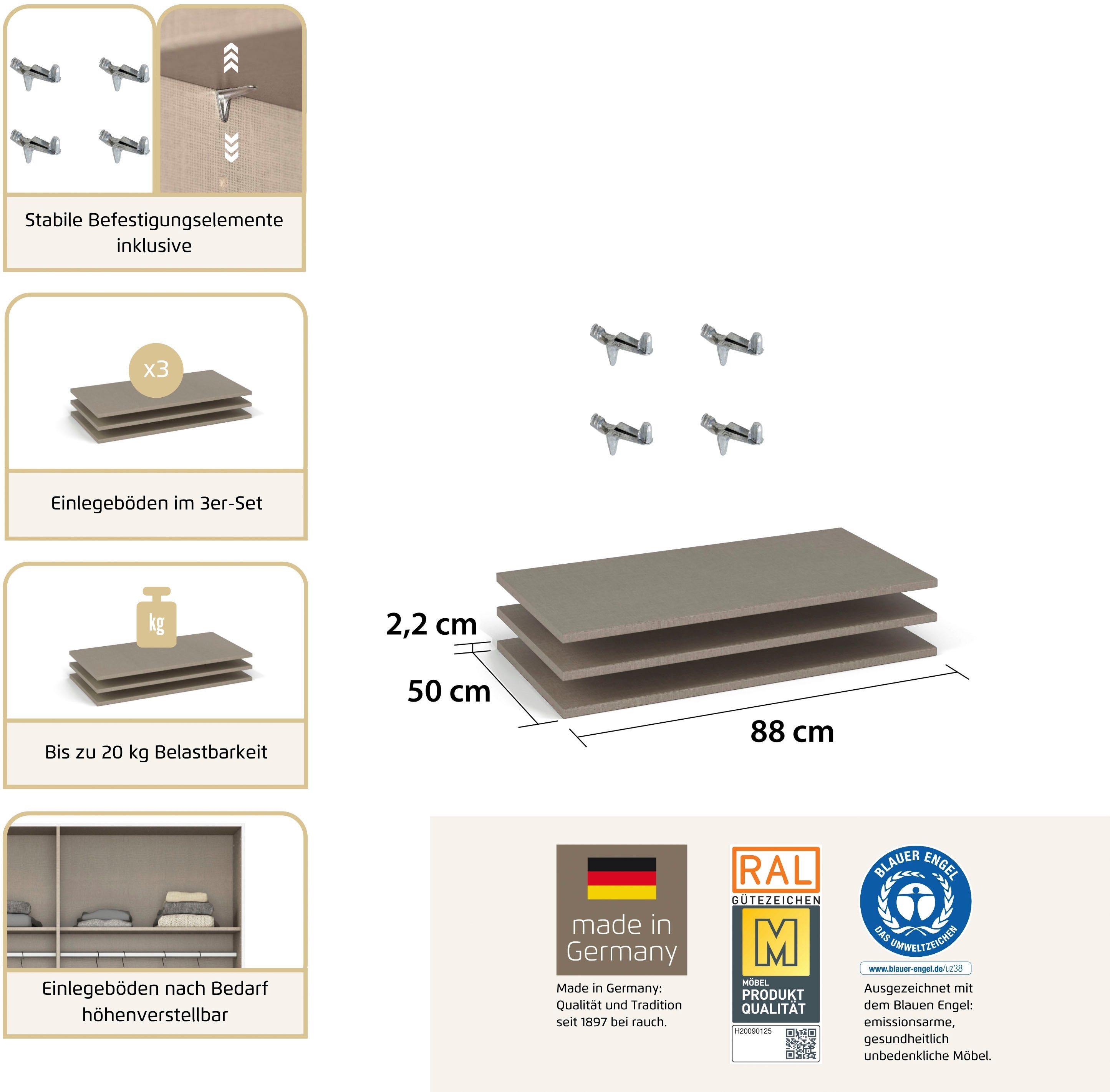 rauch Einlegeboden Rauch Stauraum-Erweiterung für Drehtürenschränke, Mehr Platz im Kleiderschrank: 88 cm Einlegeboden von Rauch