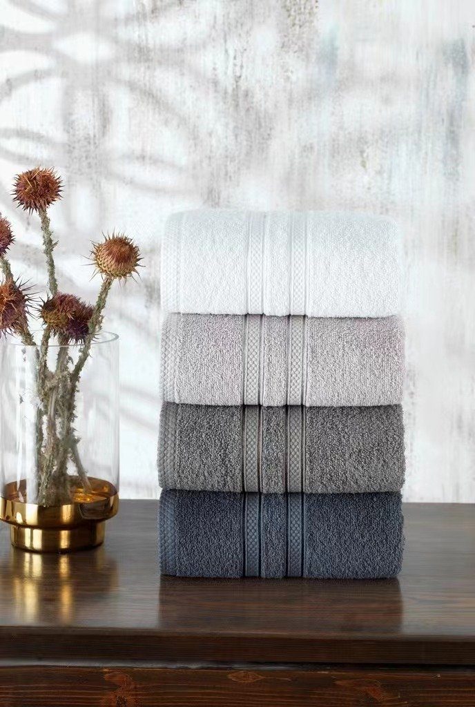 Seidenmädchen Handtuch Set Handtuch-Set SOFIA aus 100% Baumwolle 50*90cm, 100% Baumwolle, (Set, 4-tlg), Besonders saugfähig, besonders strapazierfähig