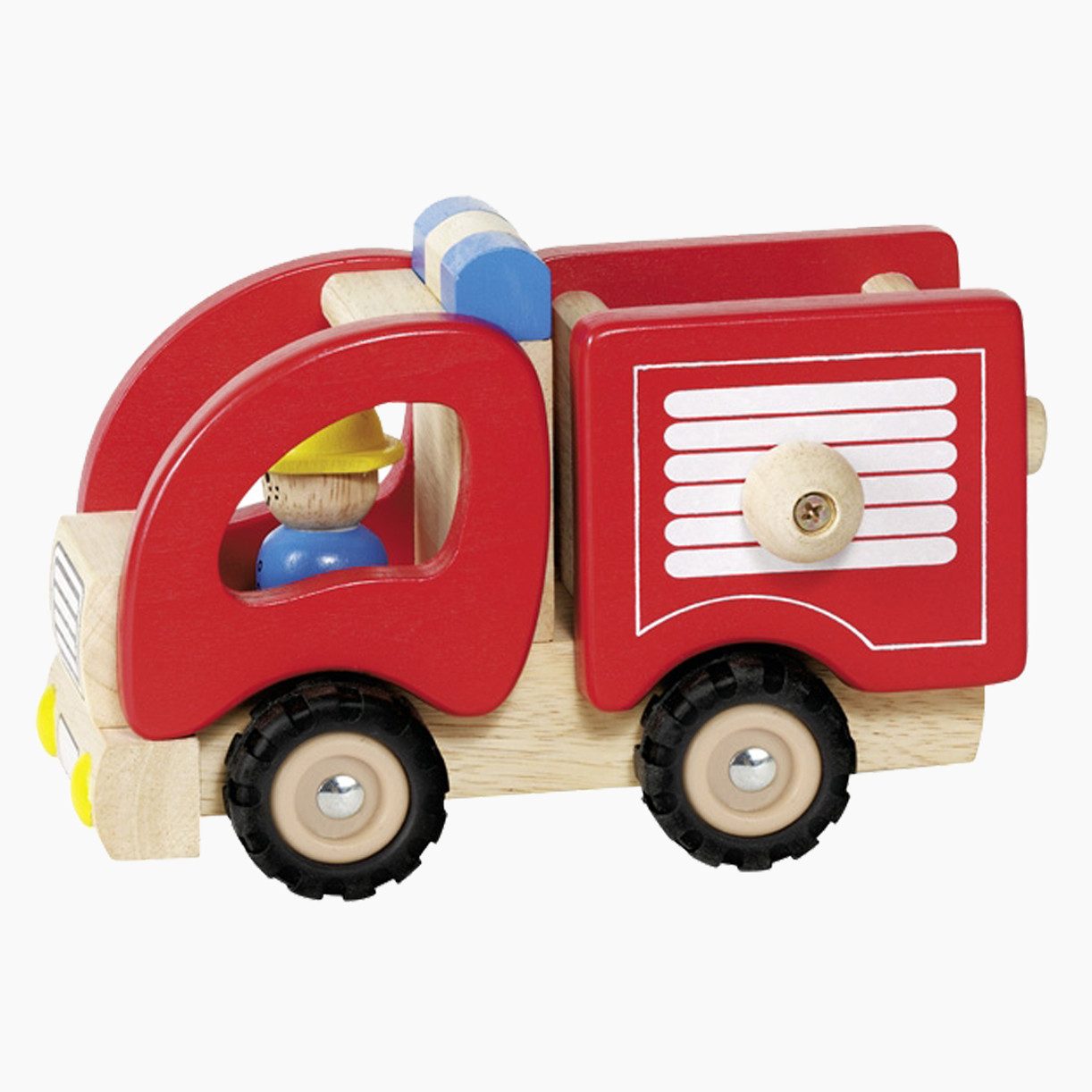 goki Spielzeug-Feuerwehr Feuerwehr, (packung, 1-tlg., set), Robust und gummibereift