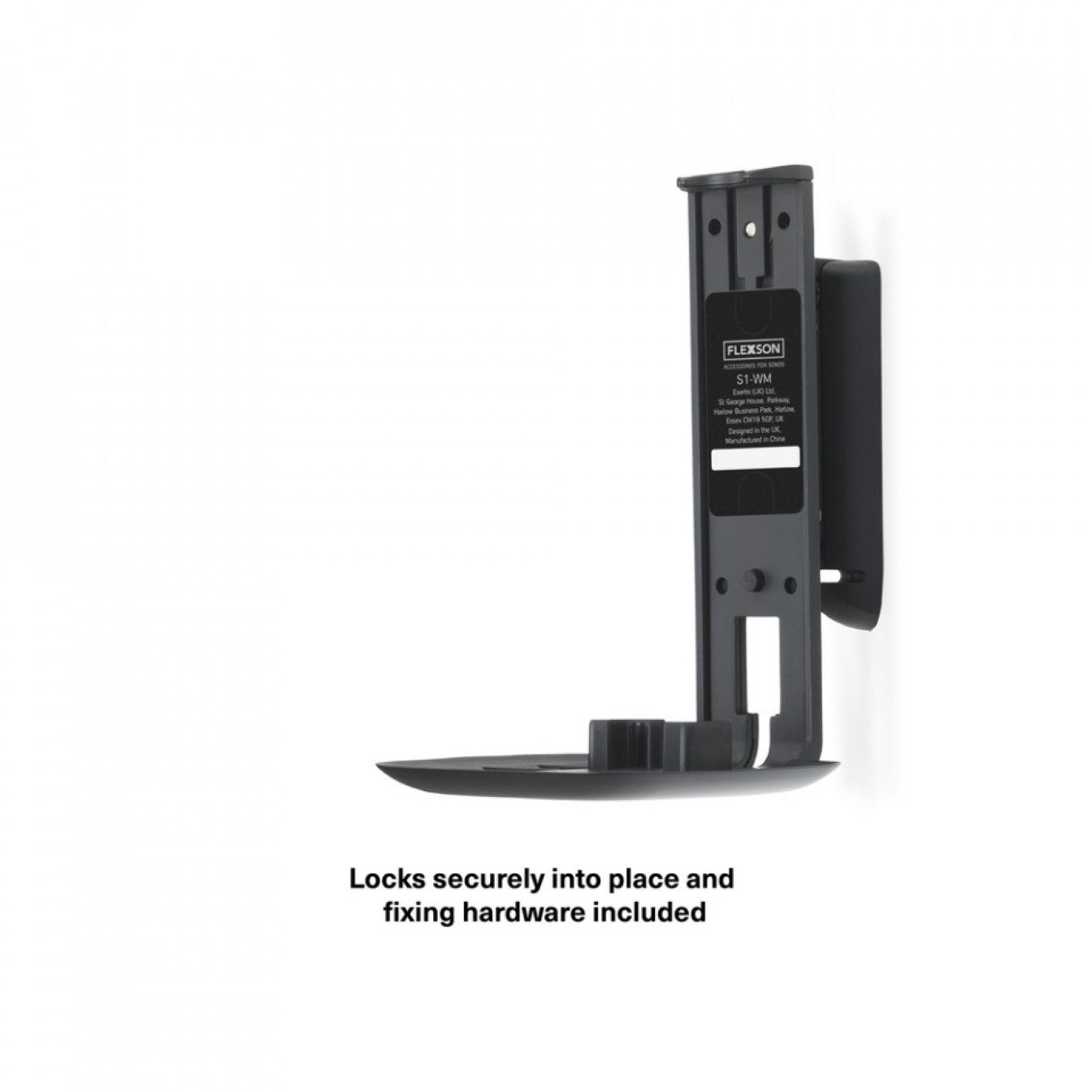 Flexson Soundbar-Halterung Flexson One/One SL/Play:1 Wandhalter FLXS1WM2021 Schwarz Paar, (Speziell designed für Sonos One/One SL/Play 1) – Bild 2 von 5