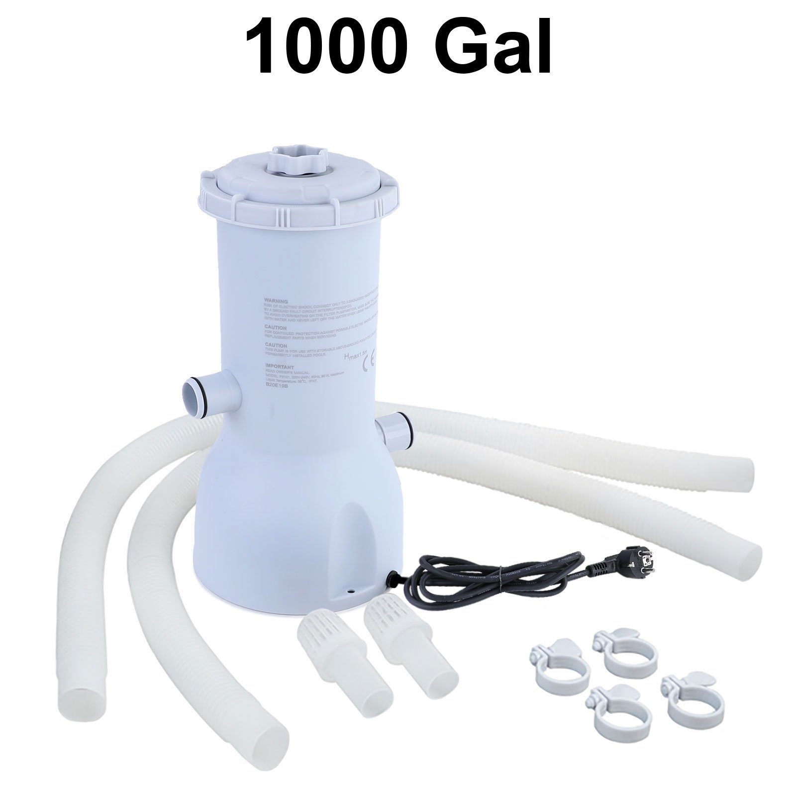 RAMROXX Pool-Filterpumpe Wasserfilter Swimmingpool RX1000 3785 günstig online kaufen