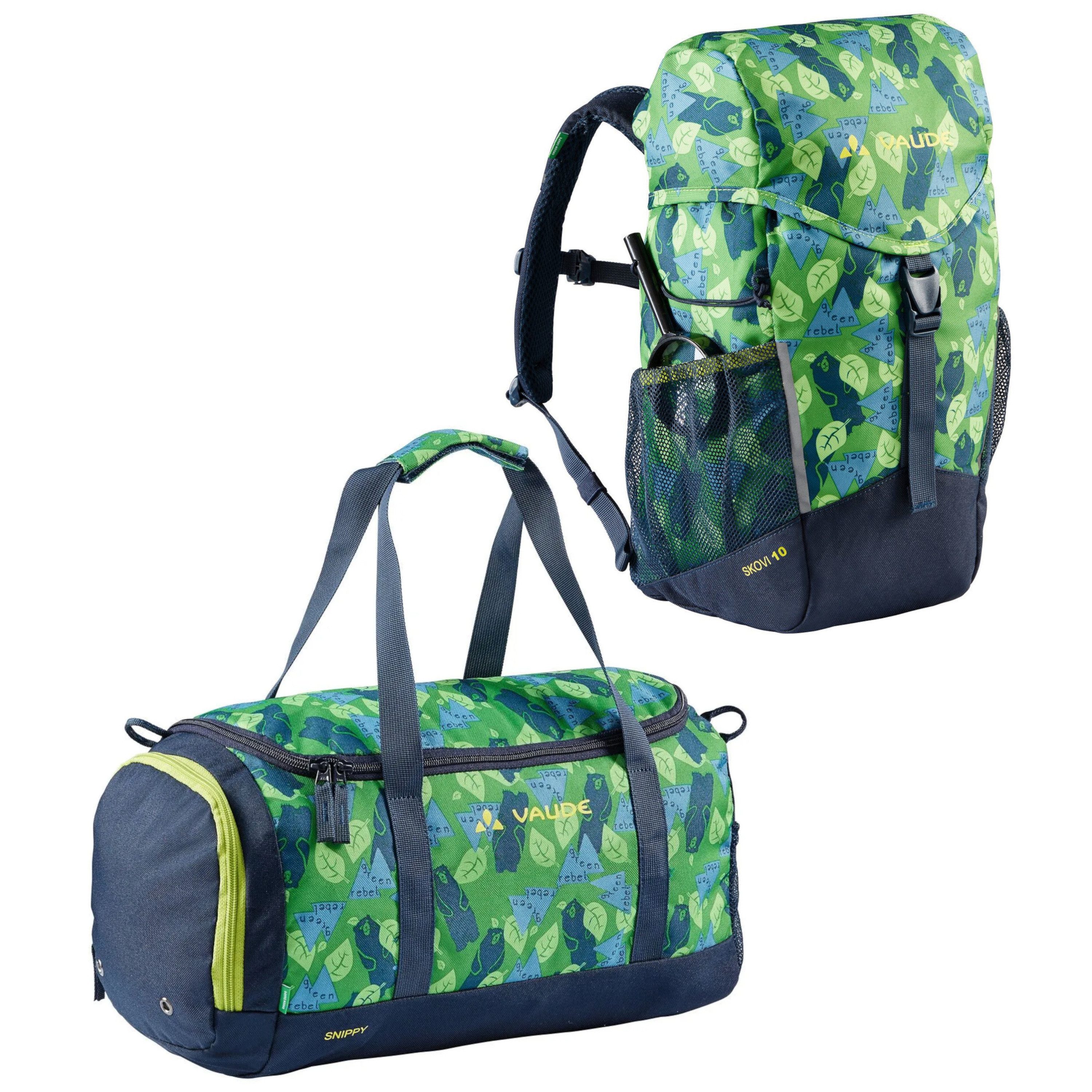 VAUDE Sporttasche Set für Kinder, mit Rucksack Skovi 10 + Snippy