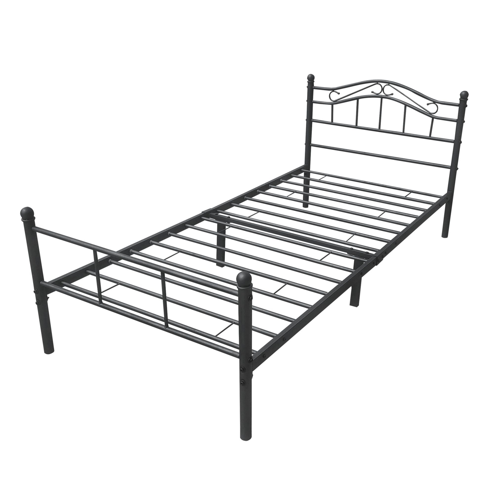 en.casa Metallbett, »Damur« - schwarz - günstig online kaufen