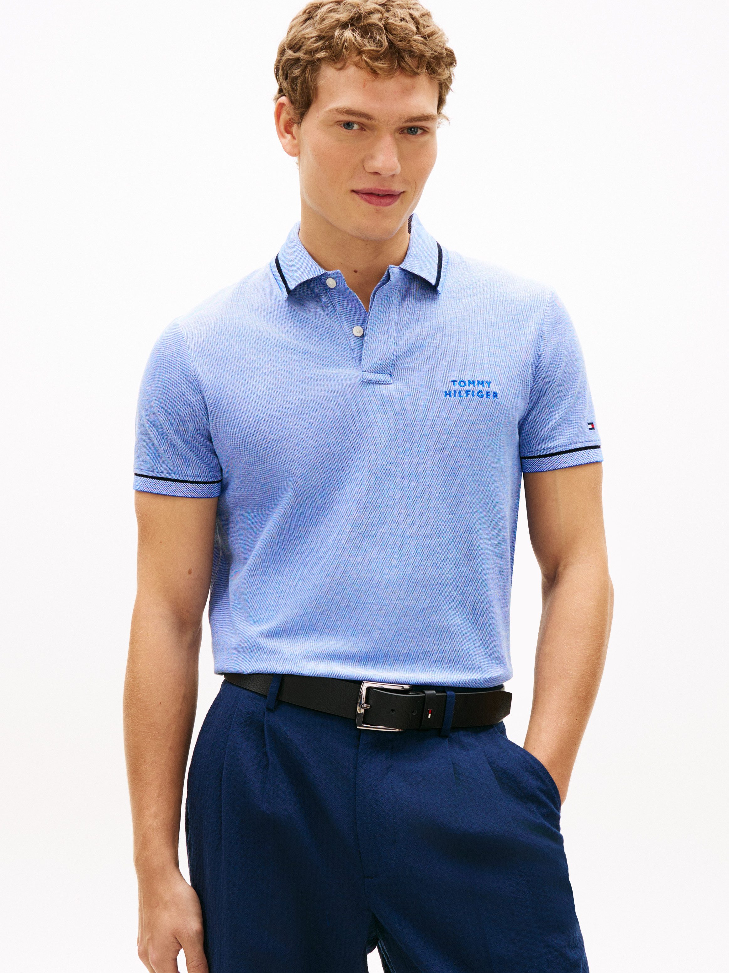 Poloshirt OXFORD TWO TONE REGULAR PLACKET