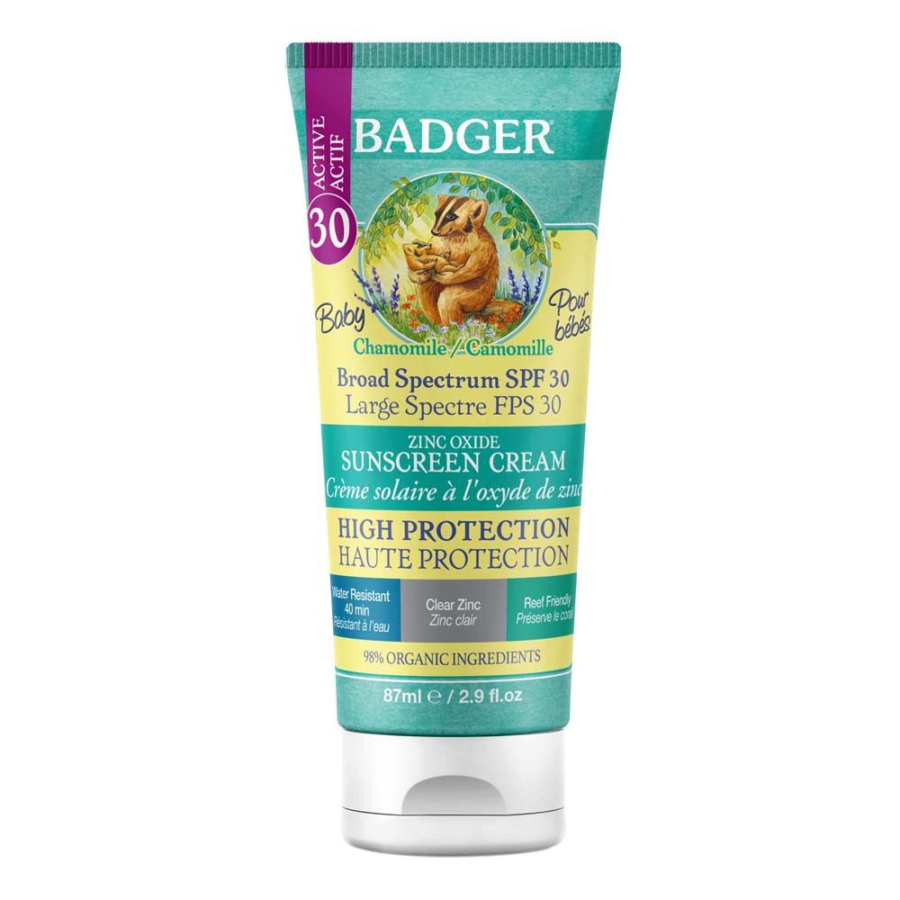 Badger Sonnenschutzpflege Sunscreen Cream - SPF30 Baby Chamomile & Calendula 87ml