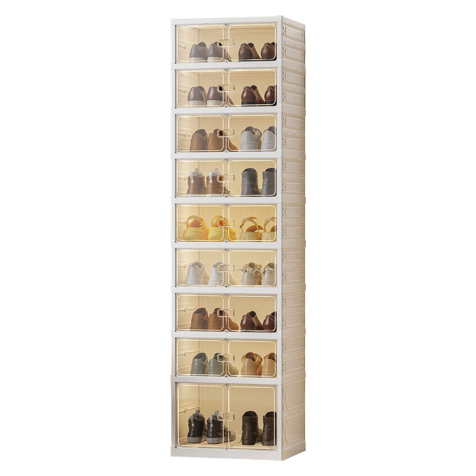 GarveeMore Schuhständer Faltbares Schuhregal Organizer für günstig online kaufen