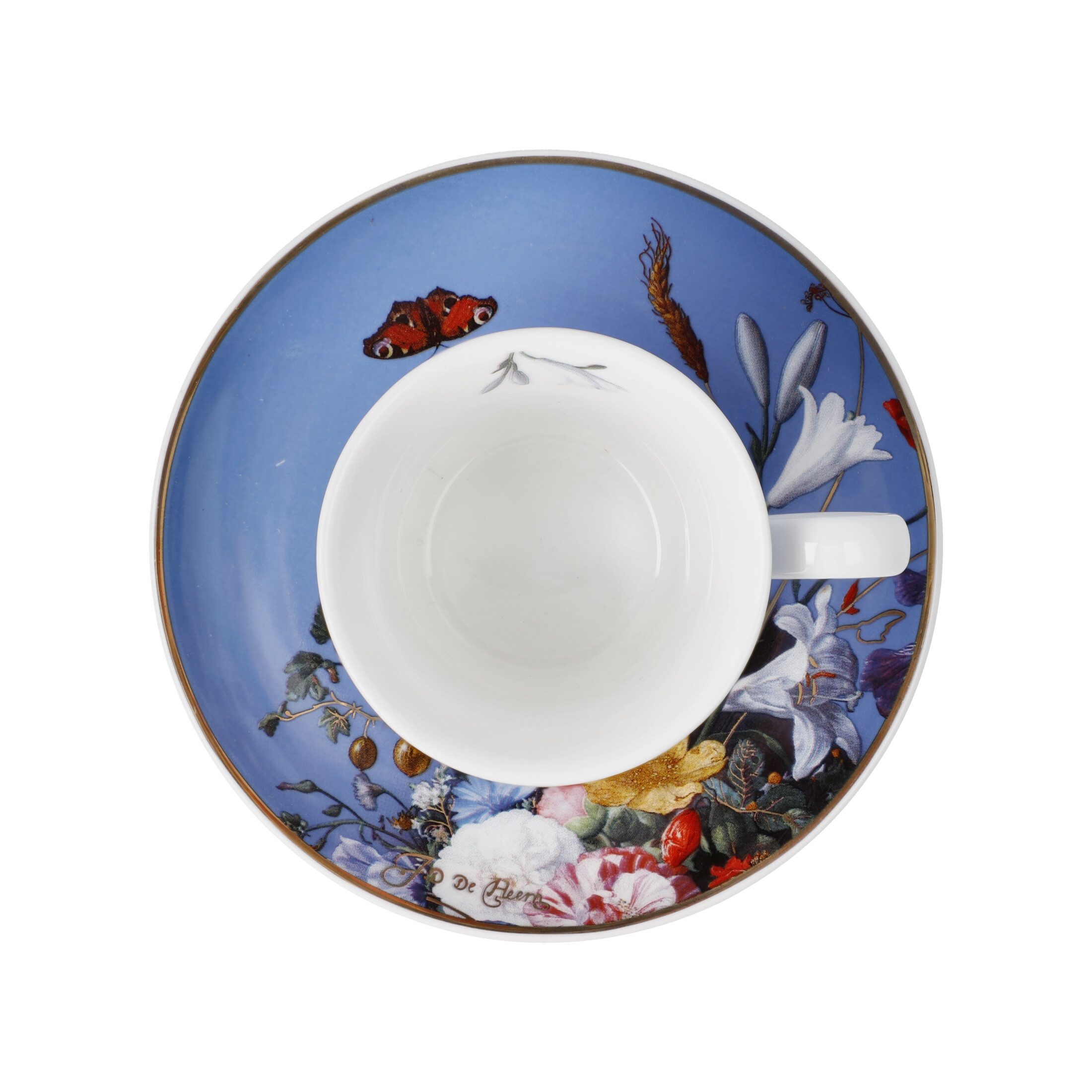 Goebel Espressotasse Jan Davidsz de Heem, Porzellan, Höhe: 7cm, Farbe: Mehrfarbig, Motiv: Sommerblumen