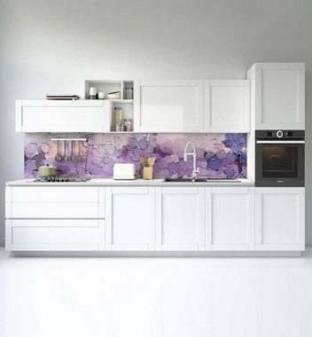 MyMaxxi Dekorationsfolie Küchenrückwand Landschaft Purpur selbstklebend Spritzschutz Folie