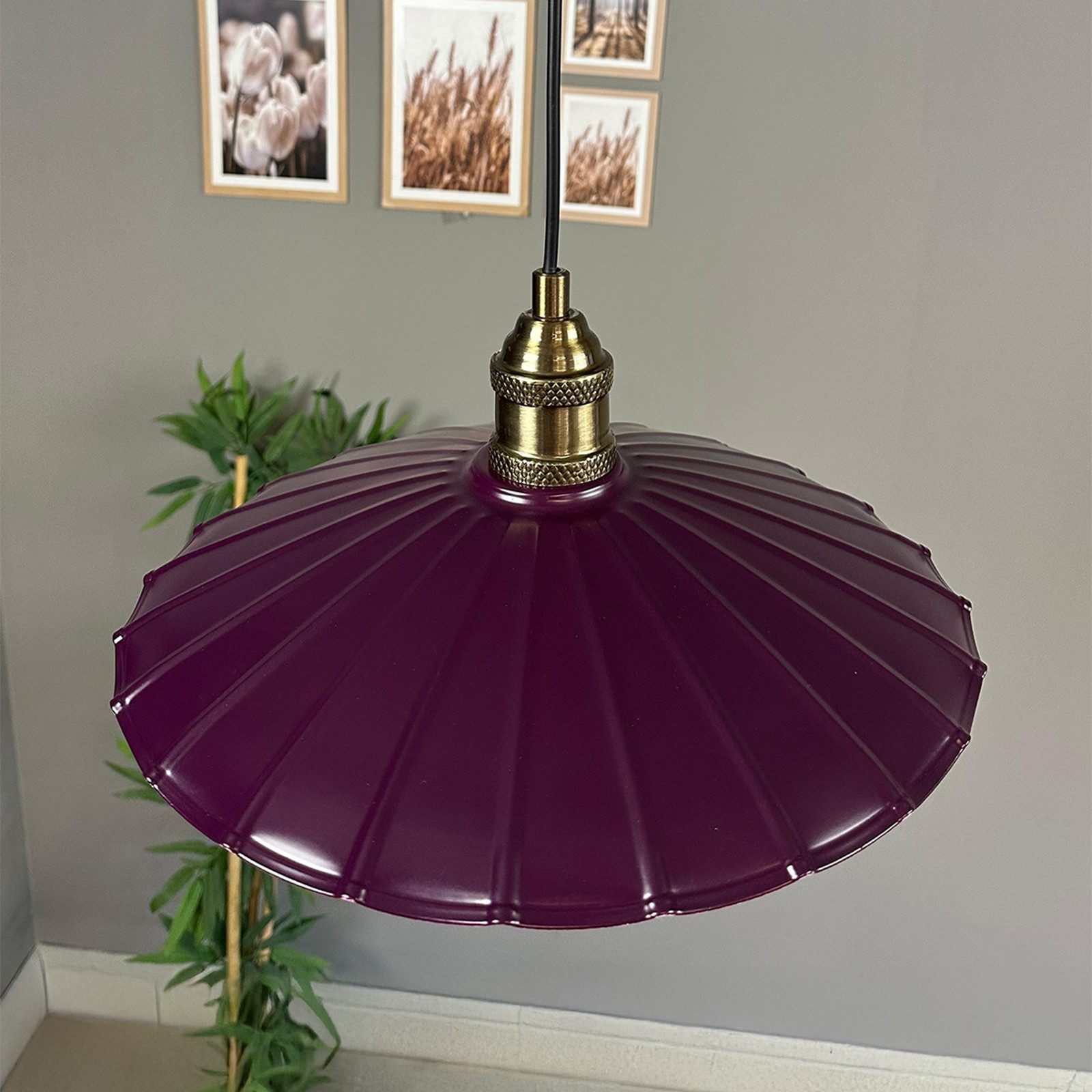 Bamyum Pendelleuchte Pendelleuchte Risso Metall Ø34cm, Modern Hängelampe, ohne Leuchtmittel