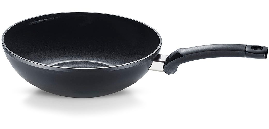 Fissler Wok Ceratal® Orbit Black, Aluminium (1-tlg), gesünderes Kochen mit Antihaft-Effekt, hergestellt ohne PFAS/PTFE