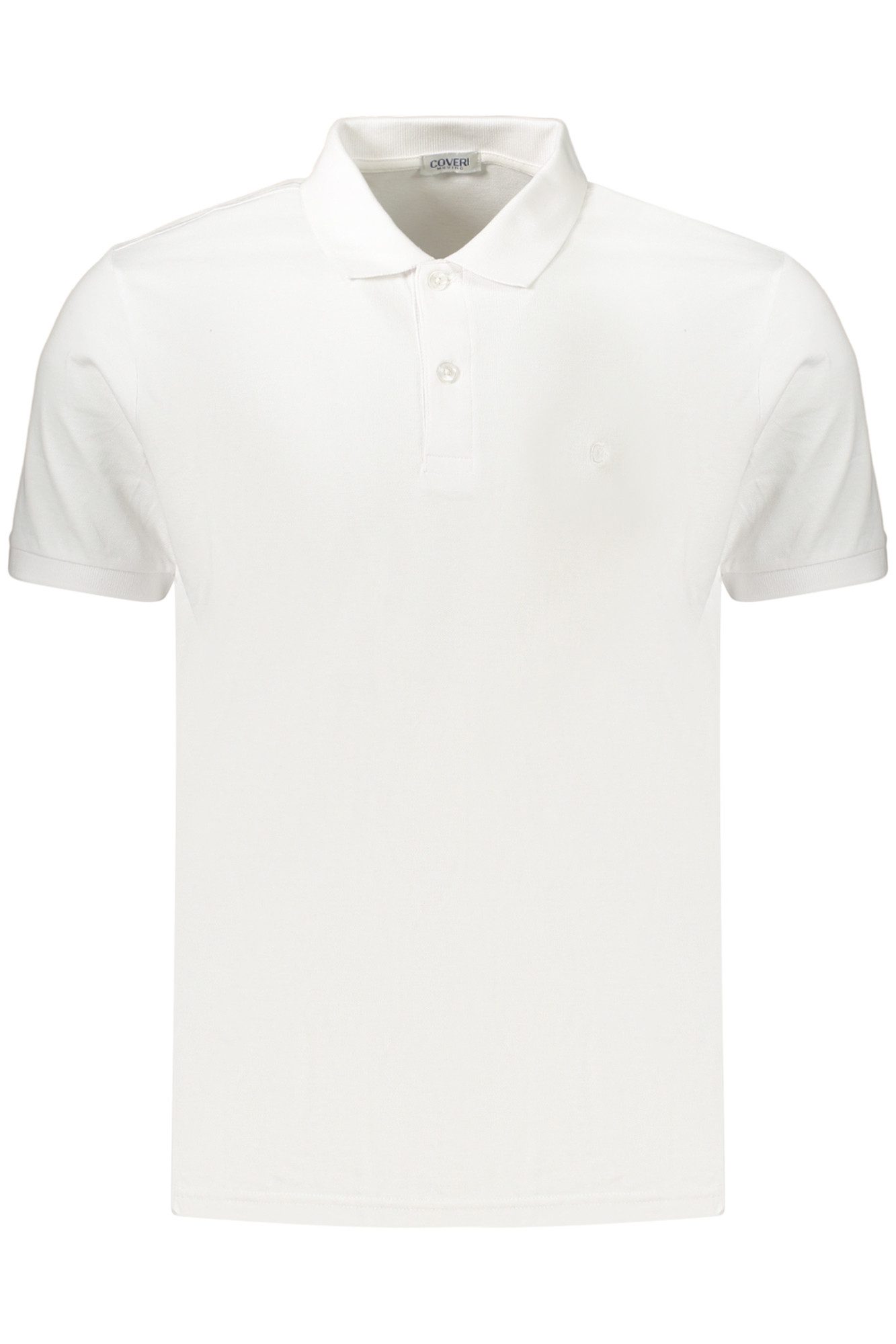 Coveri Moving Poloshirt Elegantes Herren Poloshirt Weiß - Kurzarm