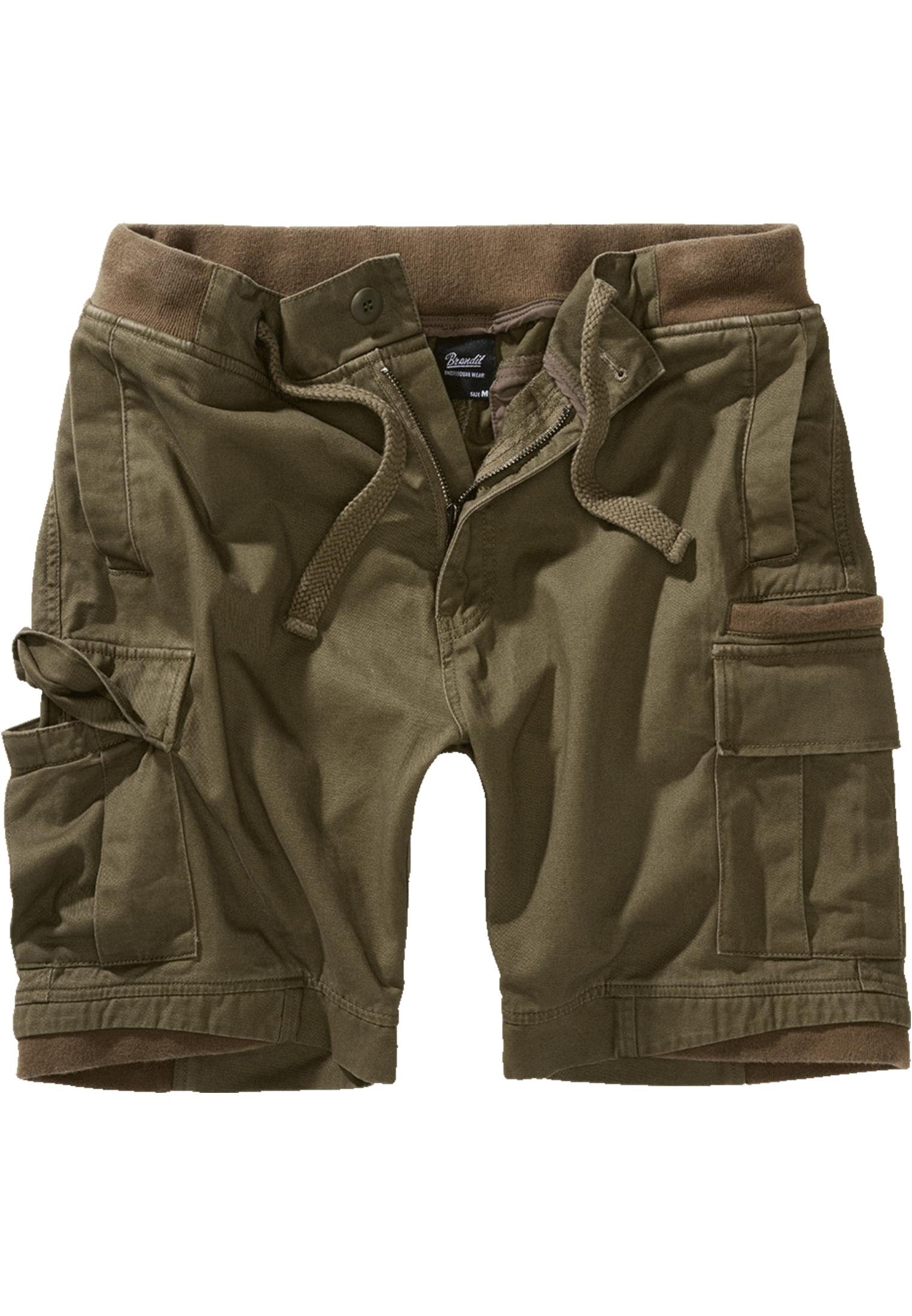 Brandit Stoffhose Herren Packham Vintage Shorts (1-tlg) olive