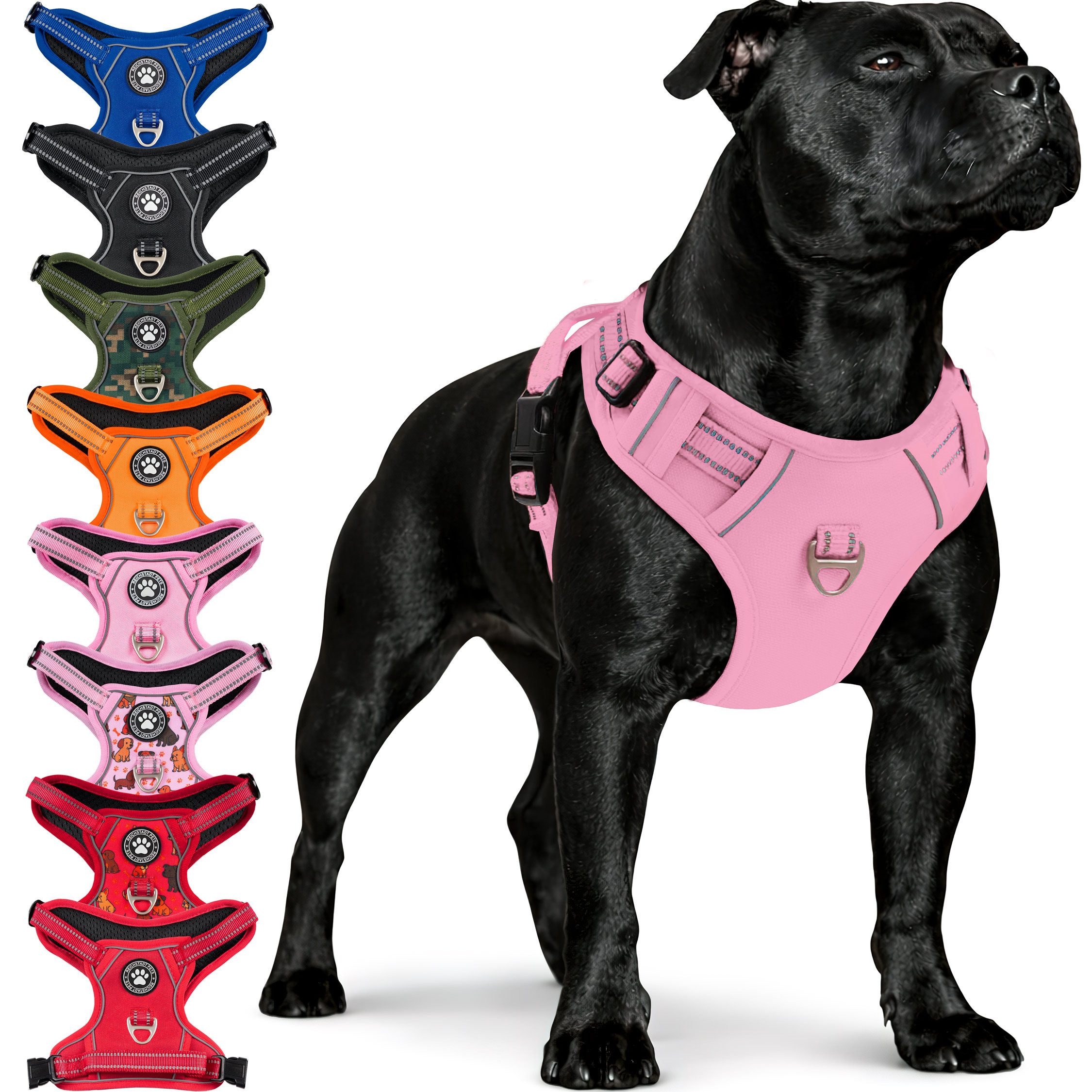 Reichstadt Hunde-Geschirr RS Pets Norwegergeschirr 25RSP083, Polyester, atmungsaktives Netzgewebe und robuster Oxford-Stoff