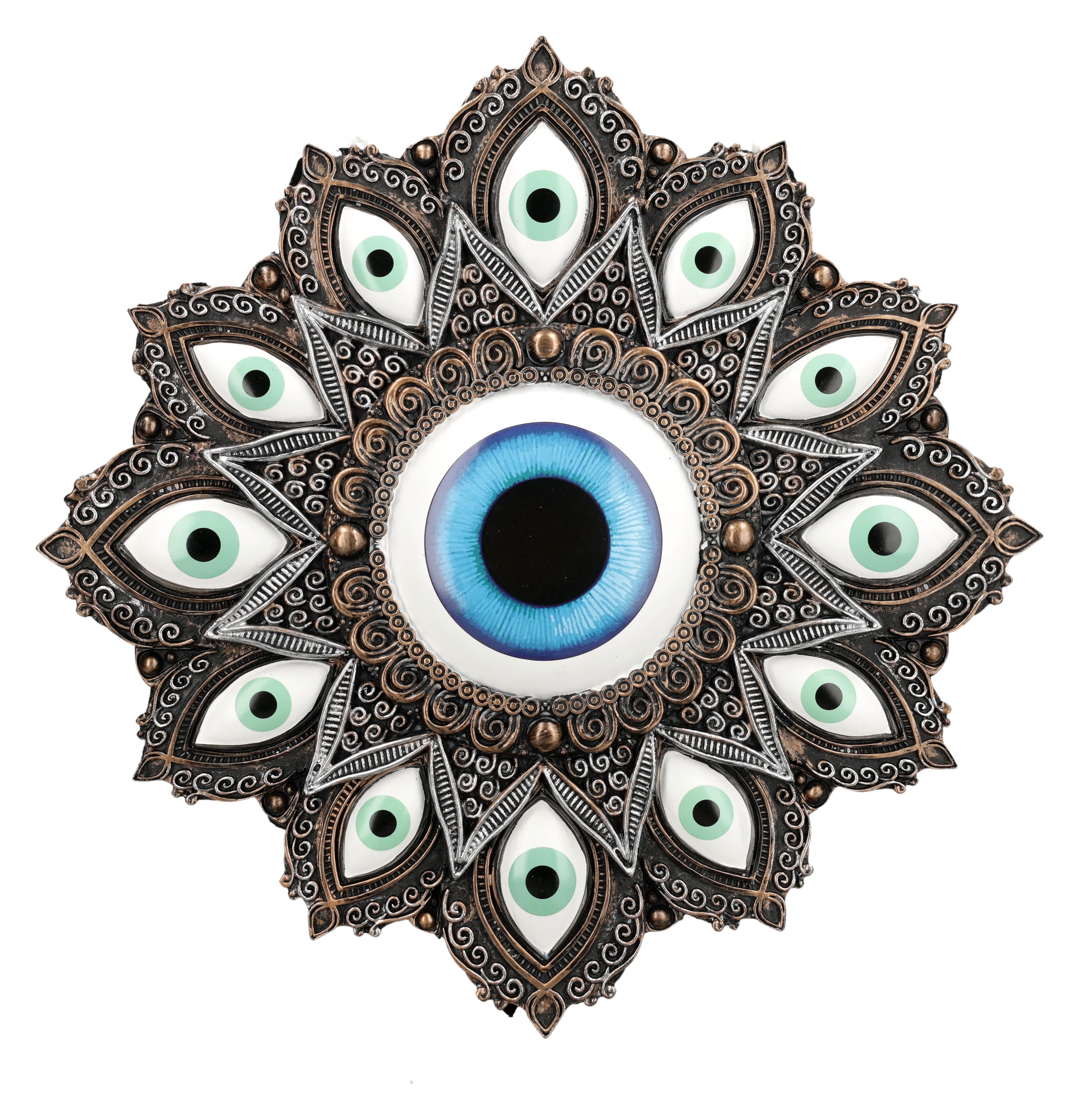 Wanddekoobjekt Schutzauge Wandrelief – Nazar Evil Eye Wanddeko orientalisch 29 cm