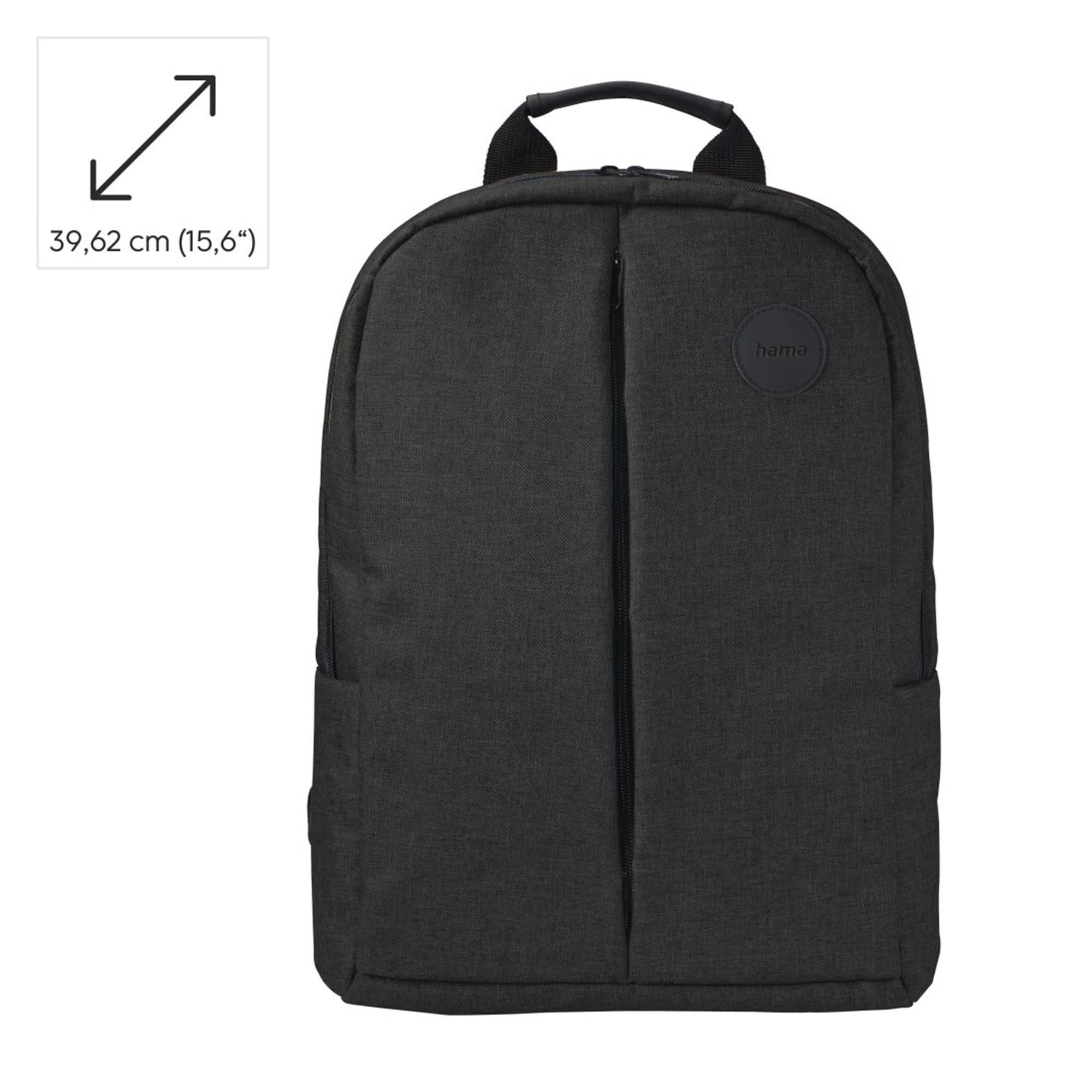 Hama Laptoprucksack Genua, bis 40 cm (15,6), Schwarz (1-tlg)