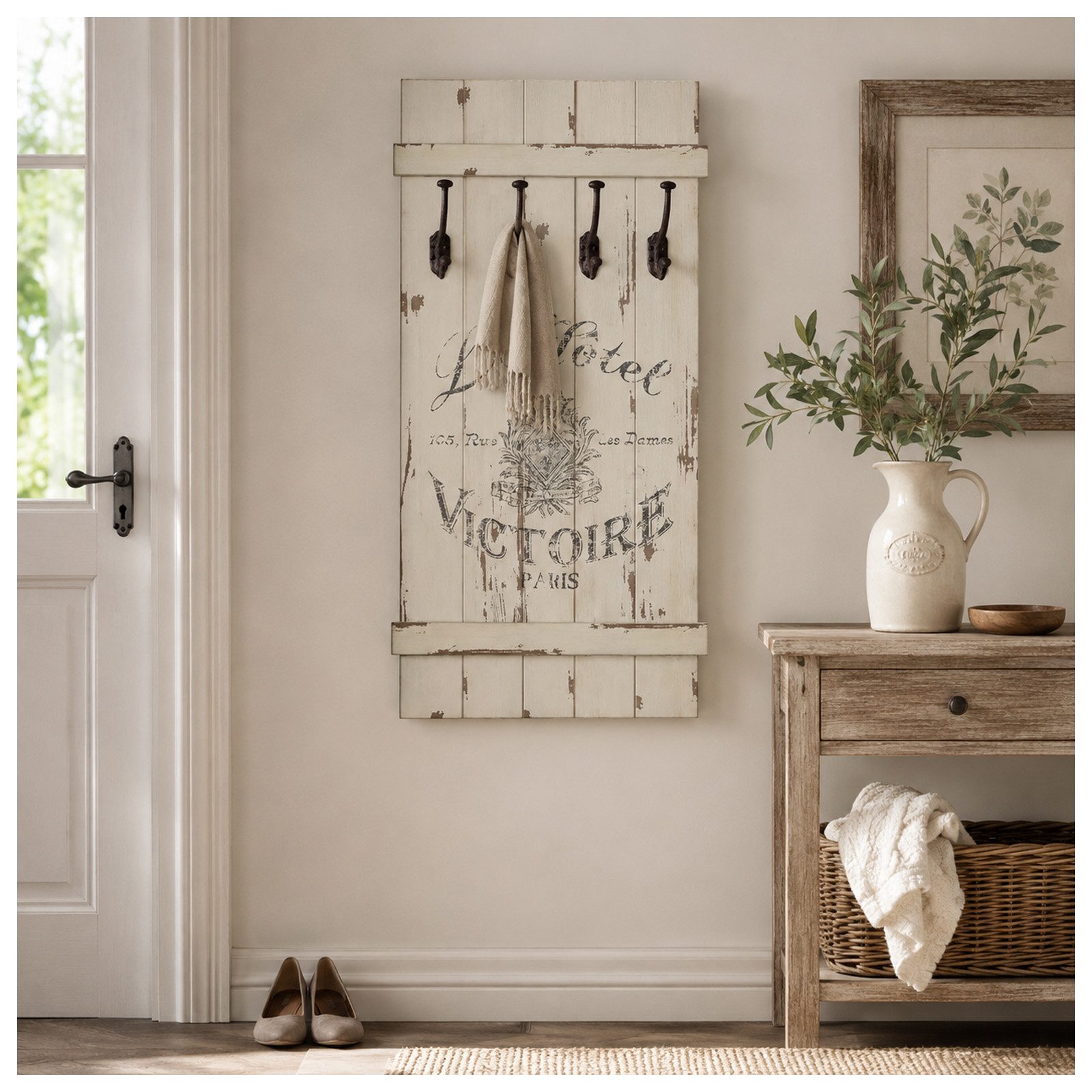 HTI-Line Garderobenpaneel Garderobe Victoire (Stück, 1 St., 1x Wandgarderobe, ohne Dekoration), Kleiderhaken